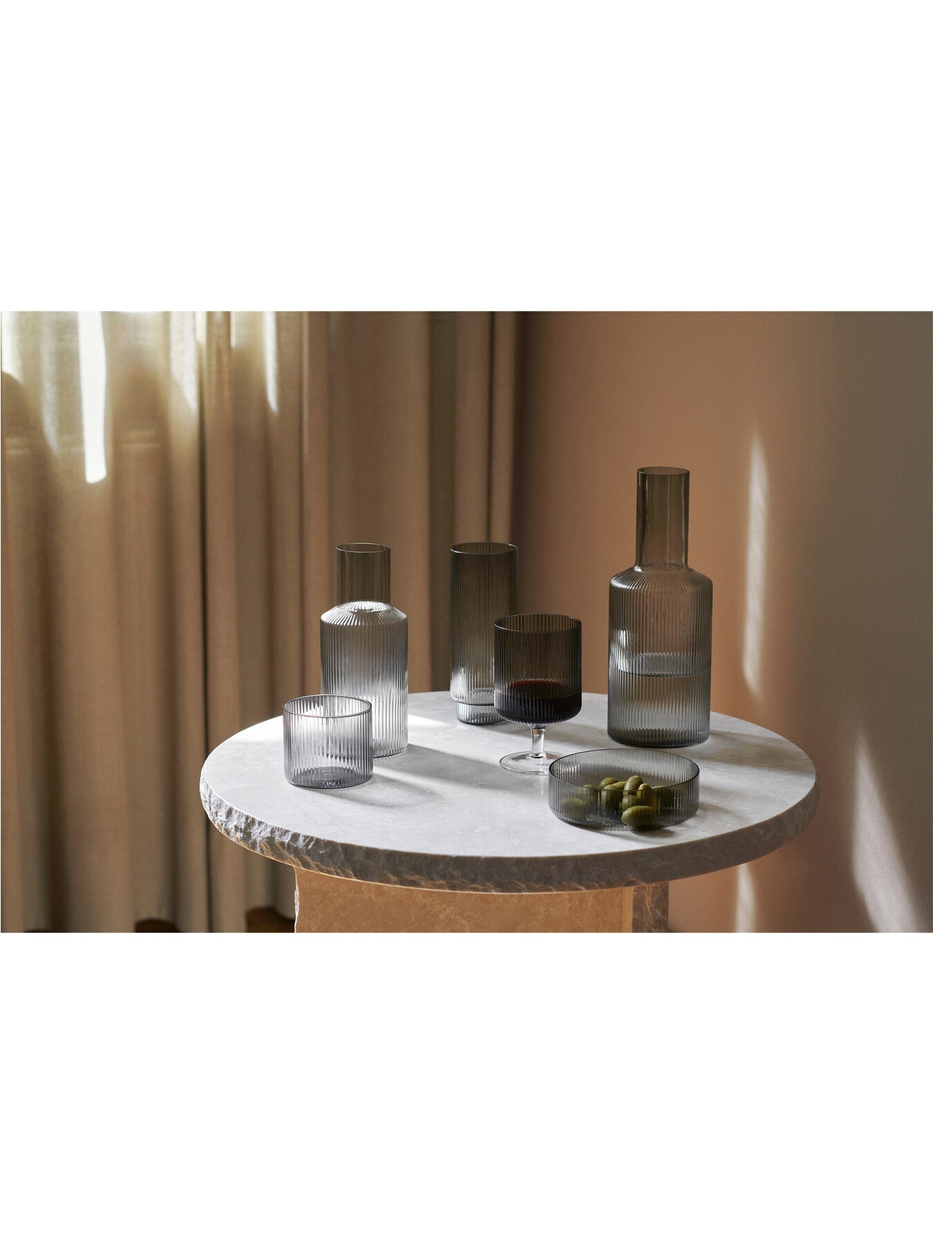 Ripple Long Drink Glasses - Set of 4