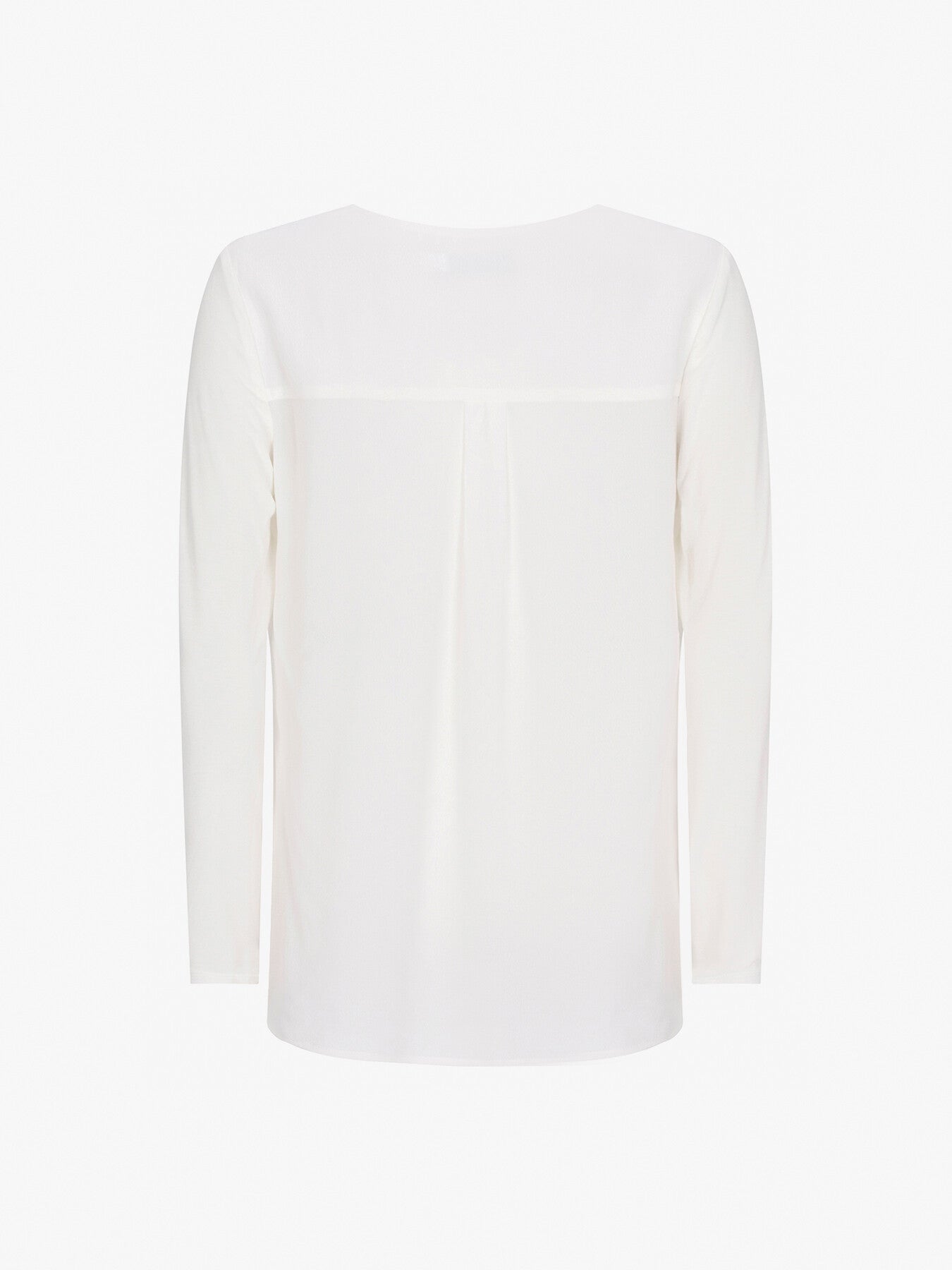 White Ruffled Long Top