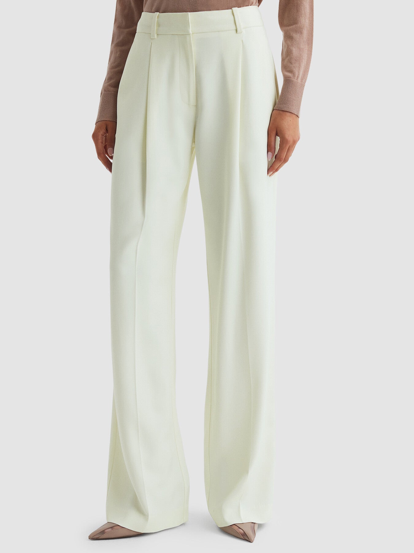 Liana Mid Rise Wide Leg Trousers