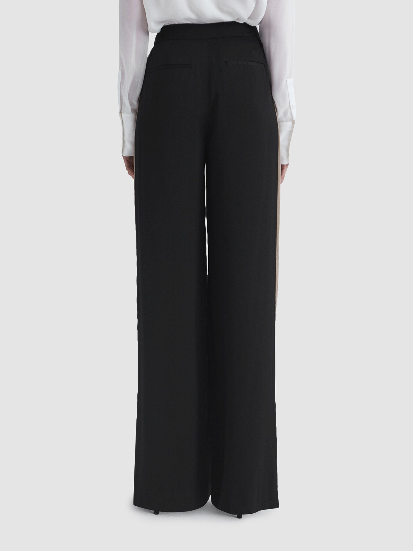 Poppie Wide Leg Side Stripe Trousers