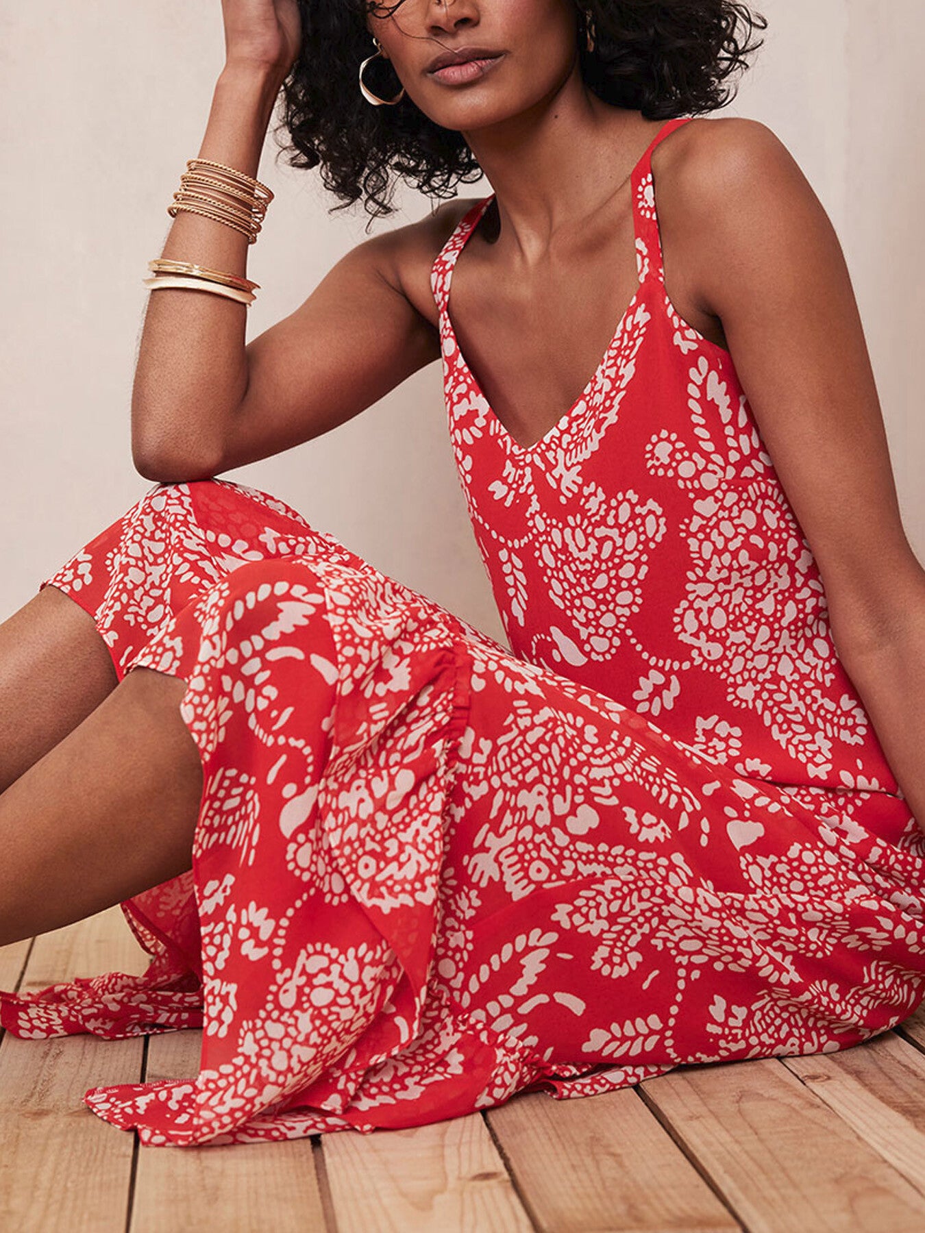 Gracie Print Midi Dress