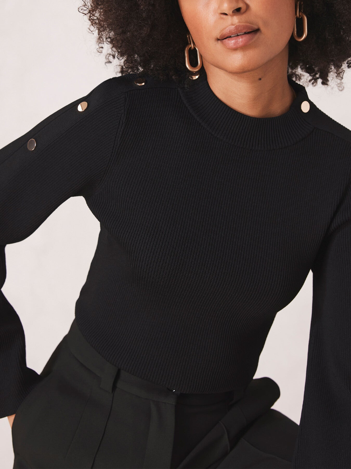 Popper Detail Jumper