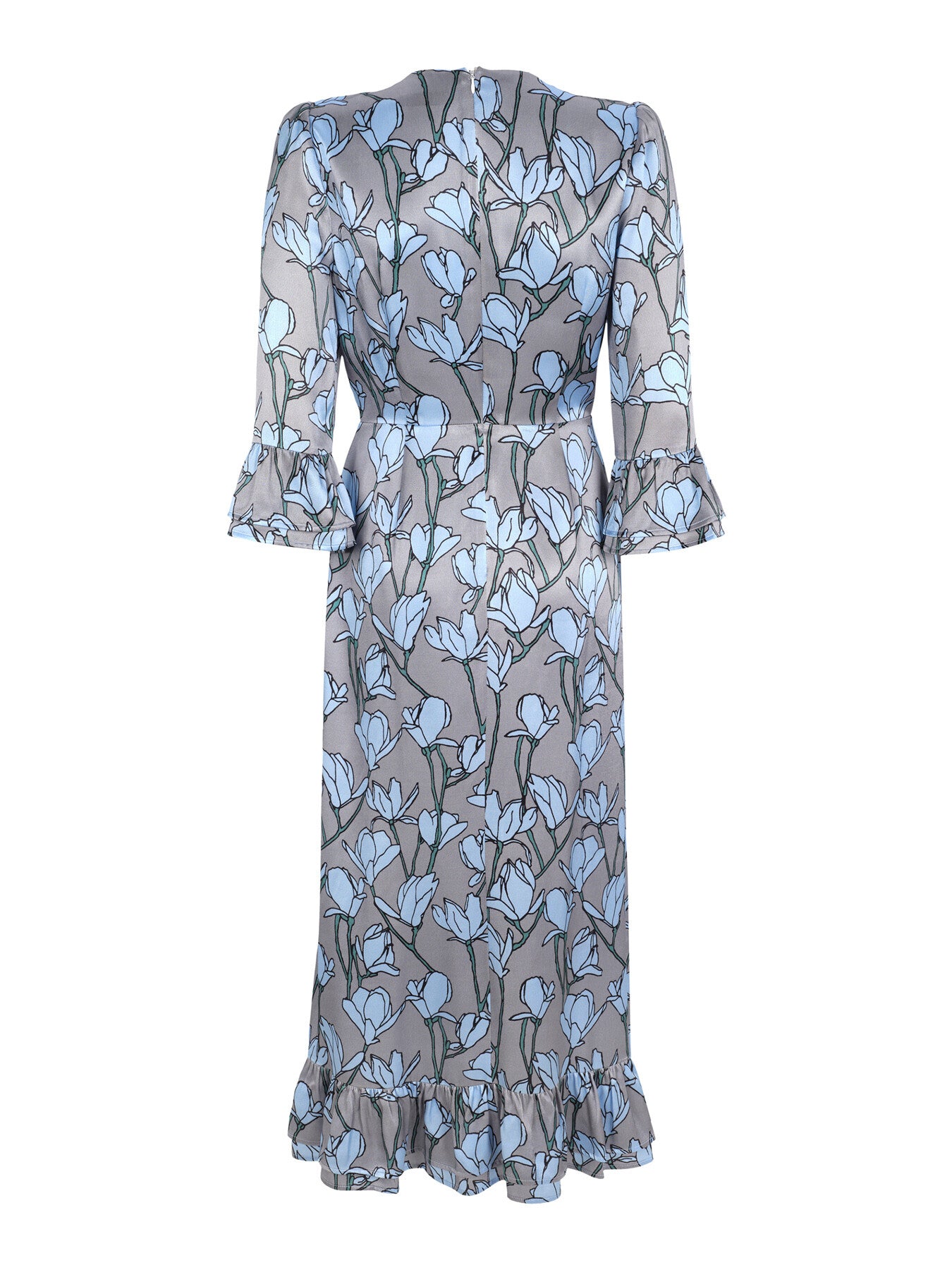 Layla Print Pleated Midi Dress