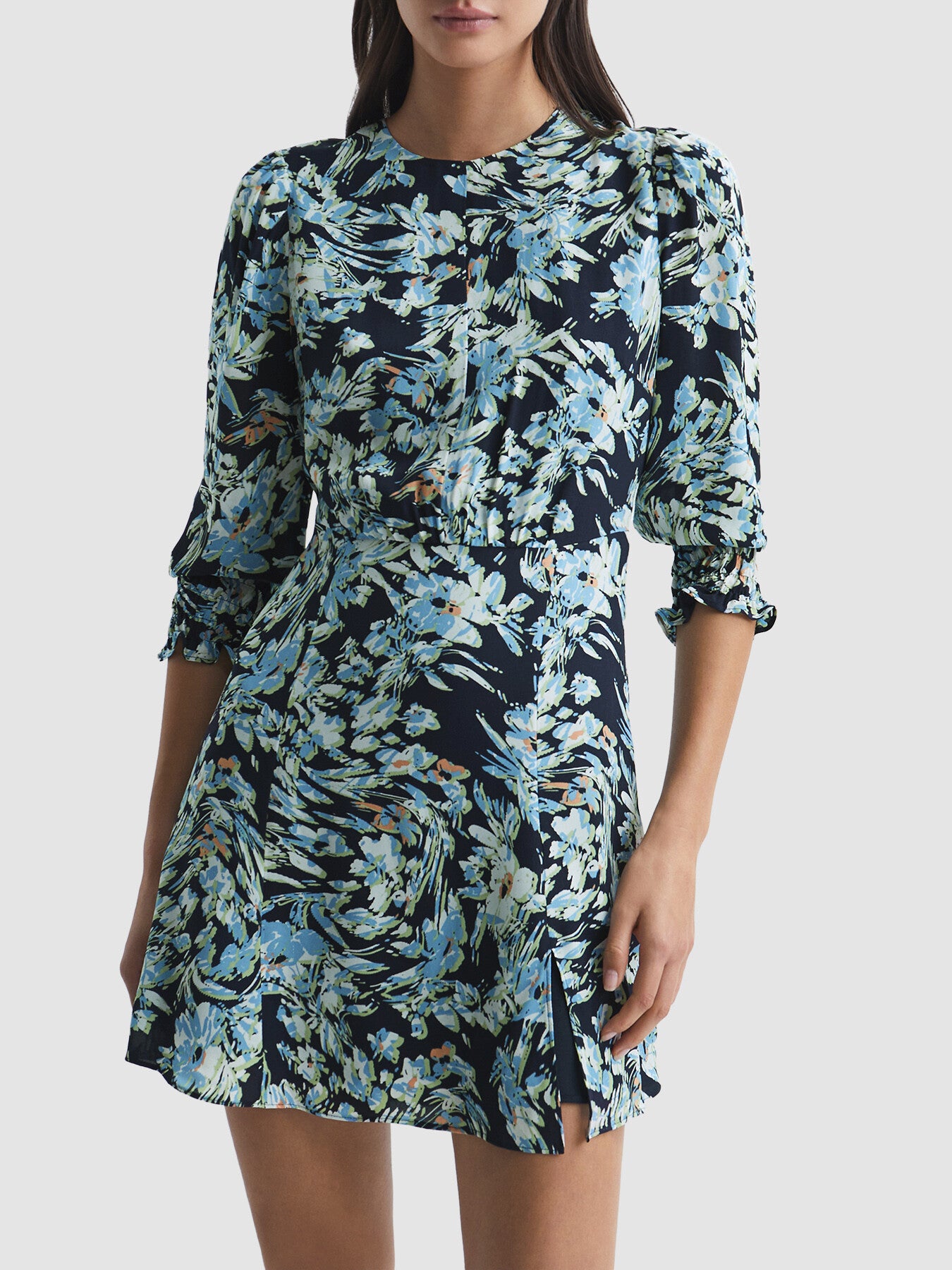 Annie Floral Print Mini Dress