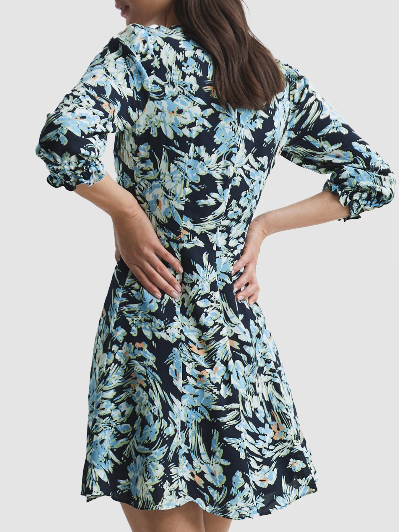 Annie Floral Print Mini Dress