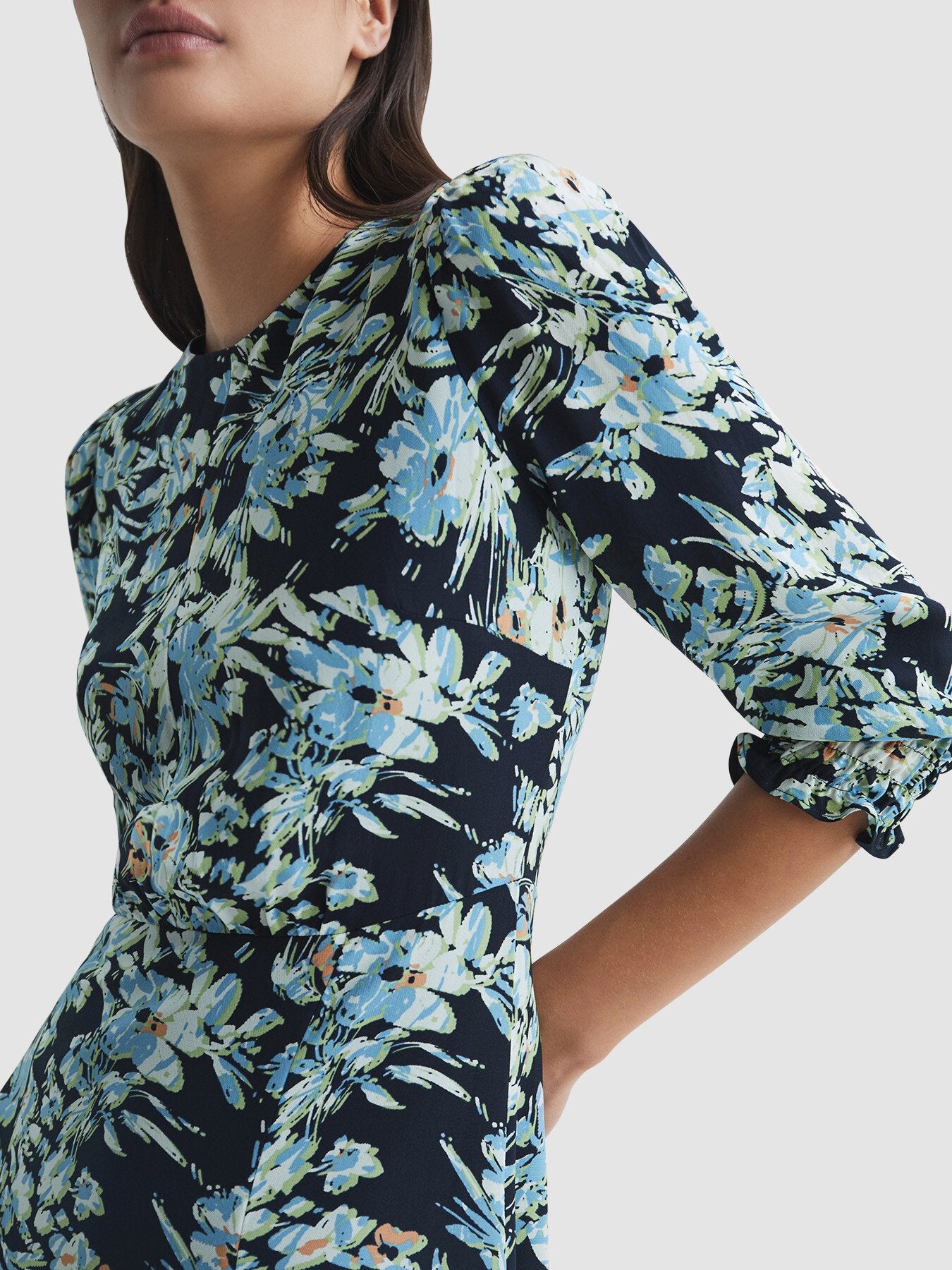 Annie Floral Print Mini Dress