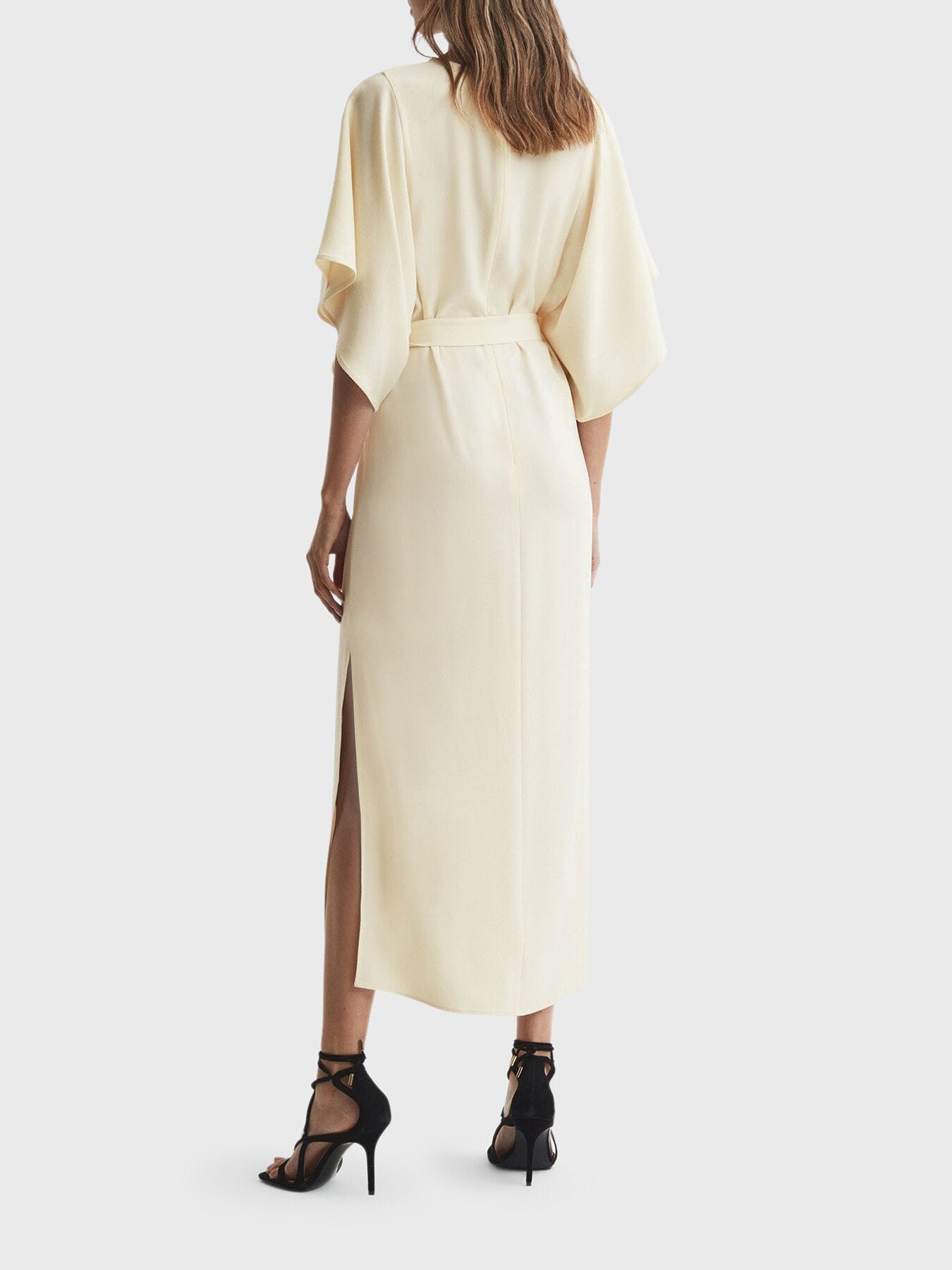 Louise Cape-Sleeve Midi Dress