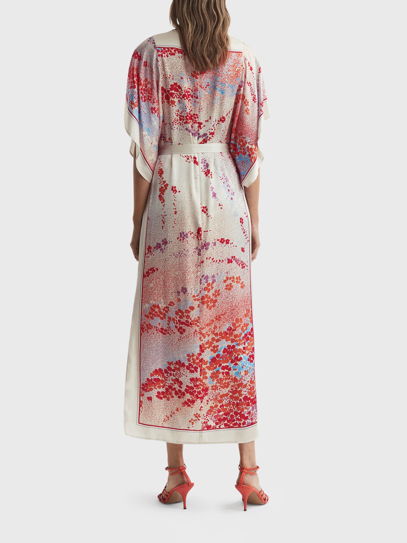 Lydia Printed Belted Maxi Dress
