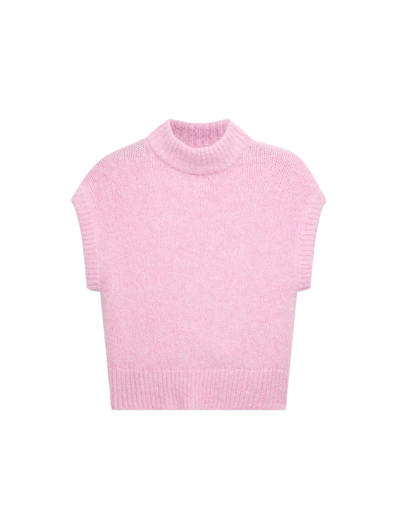 Pink Wool Sleeveless Top