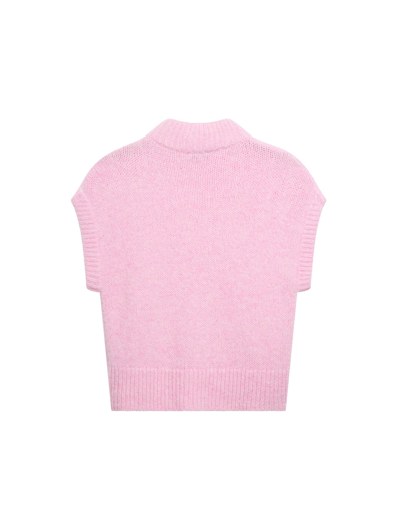 Pink Wool Sleeveless Top