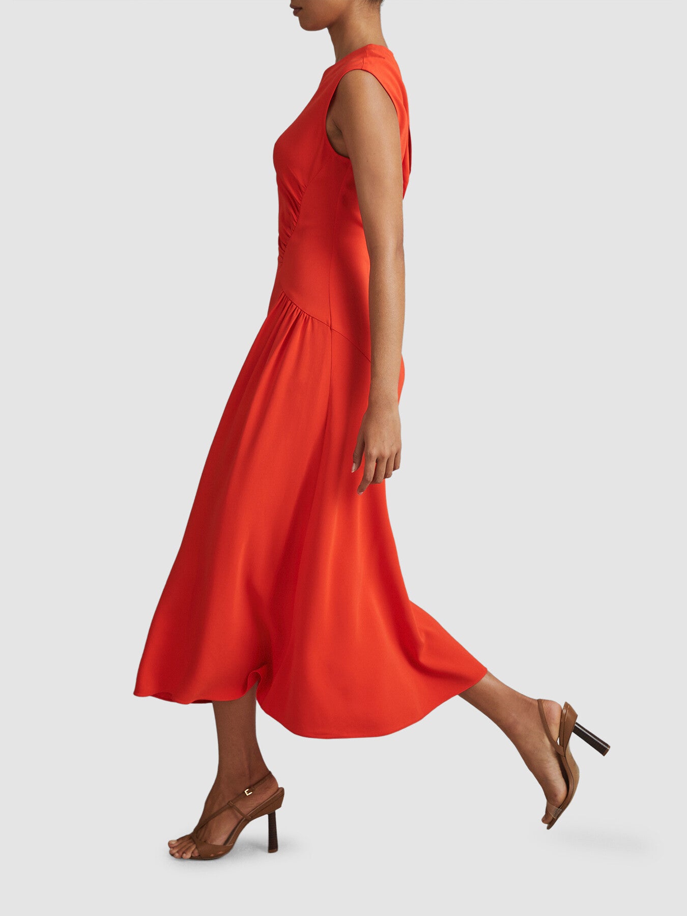 Stacey Ruched Midi Dress