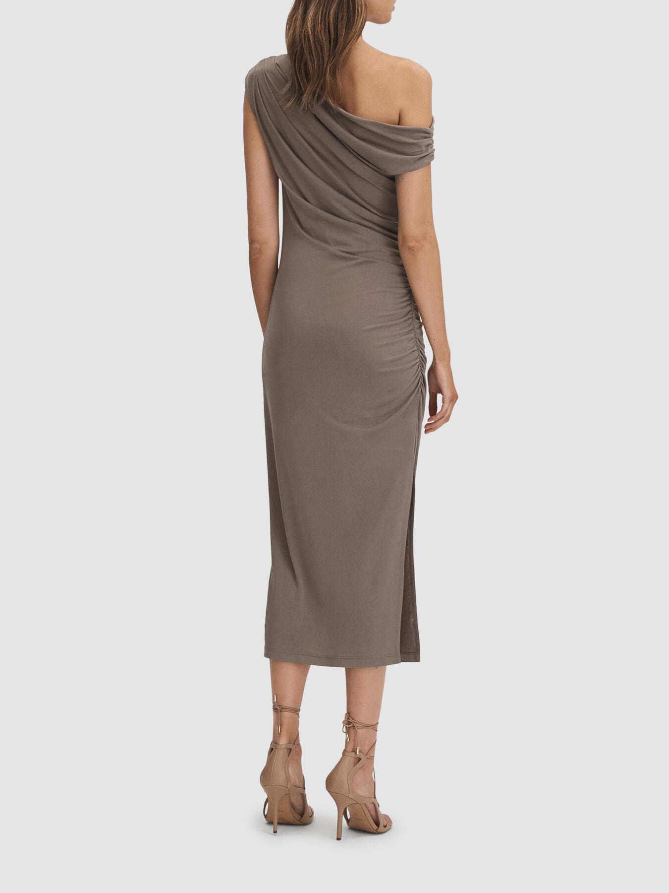 Fern Bodycon Ruched Midi Dress