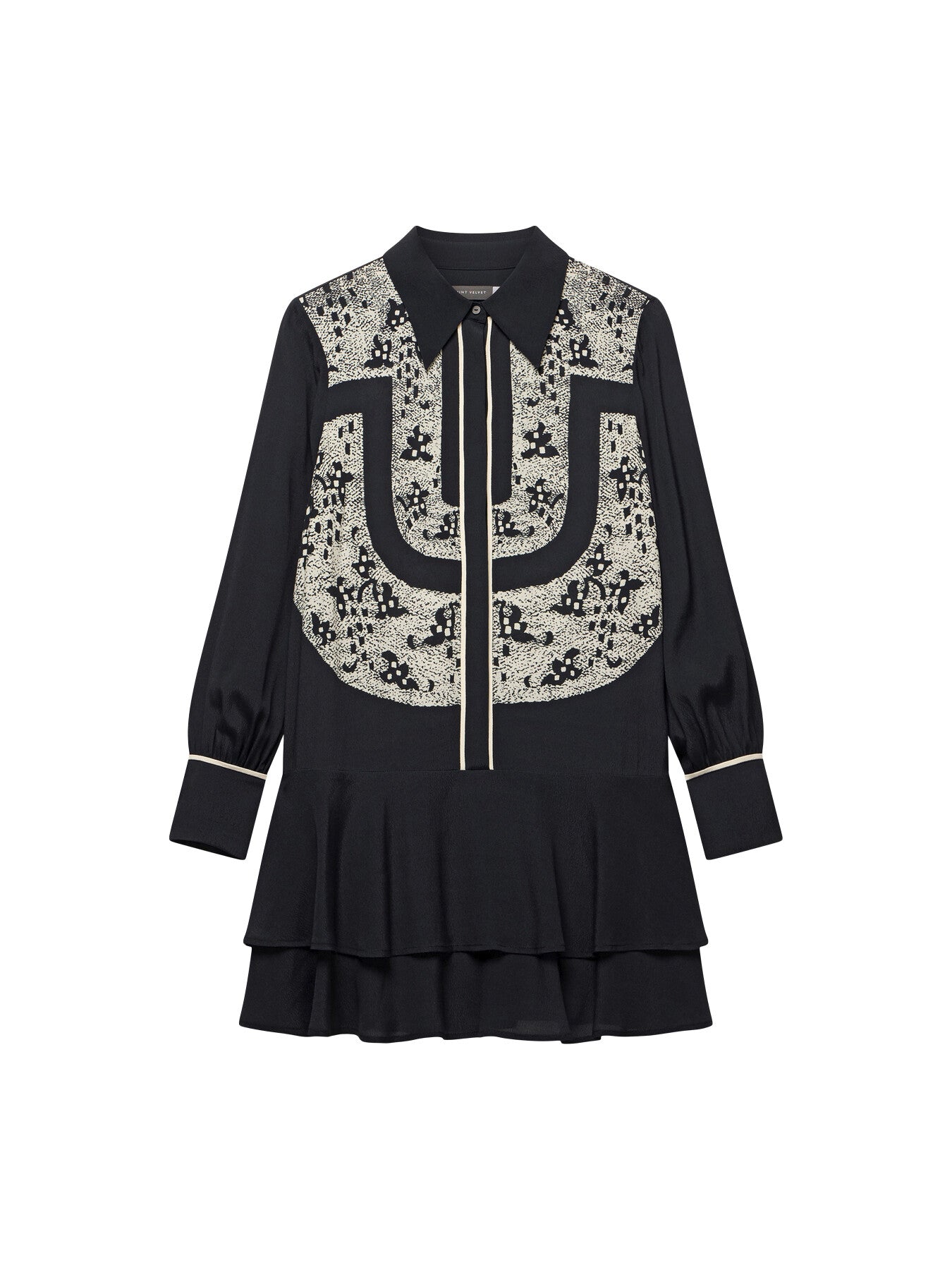 Lace Print Mini Dress