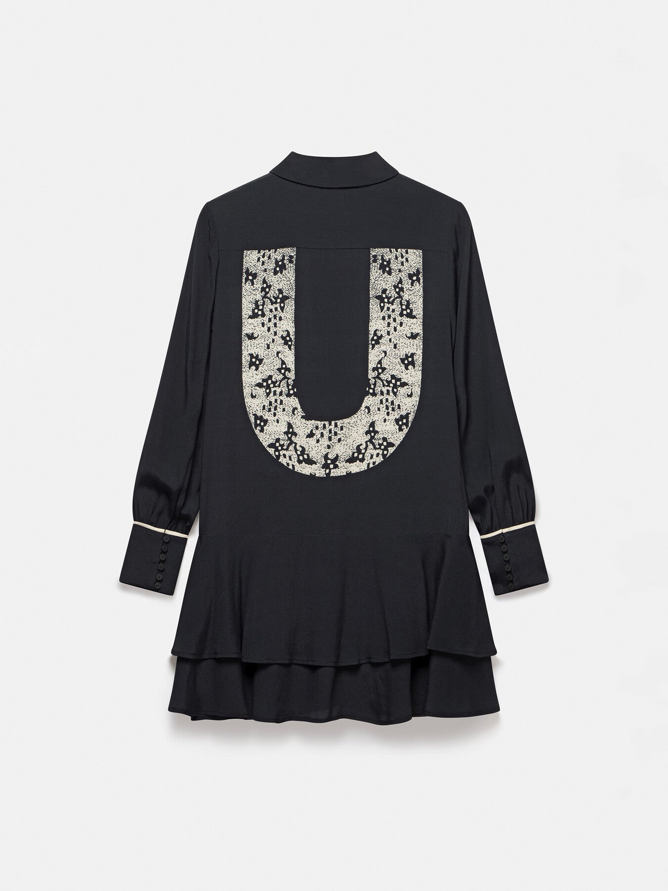 Lace Print Mini Dress
