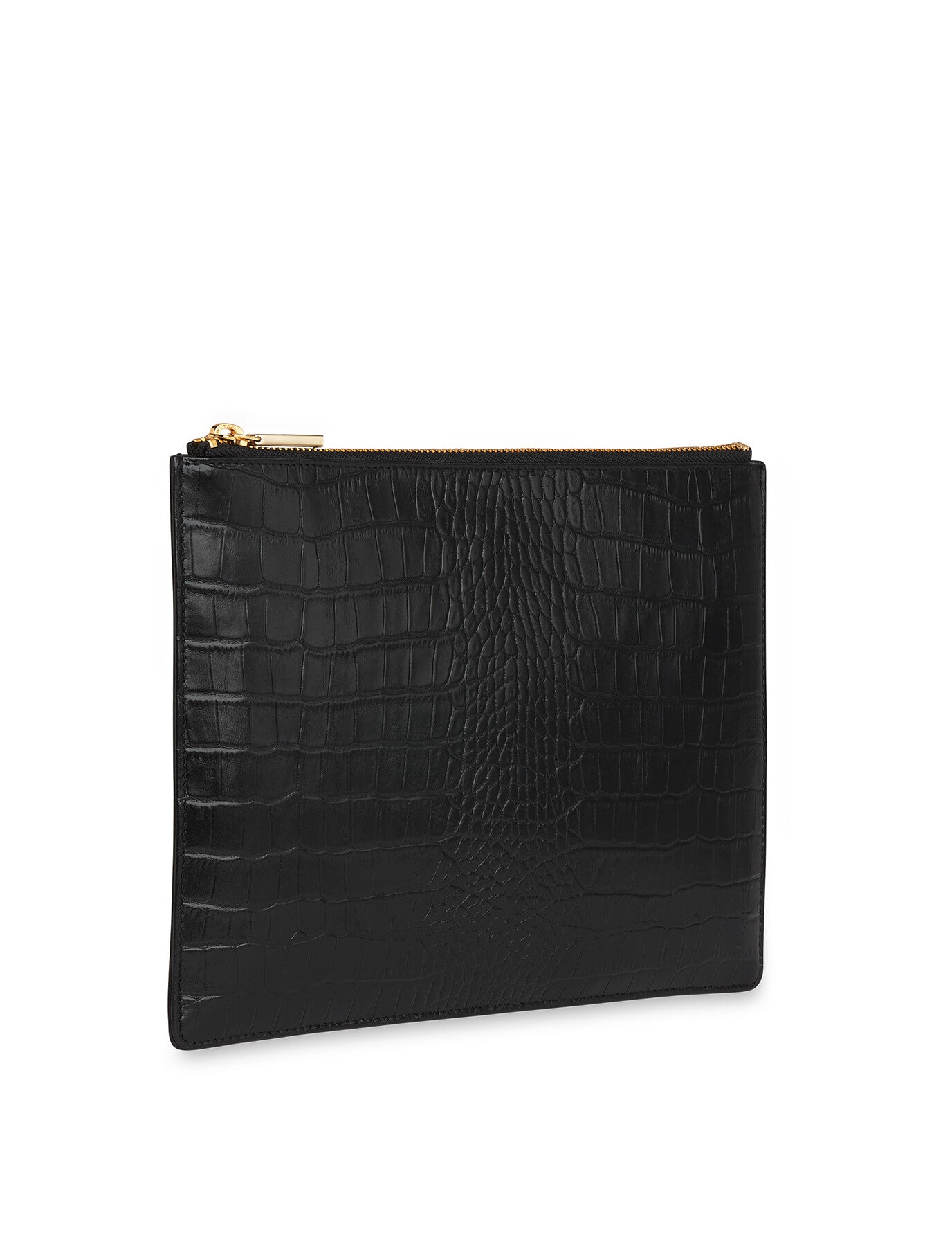 Shiny Croc Medium Clutch