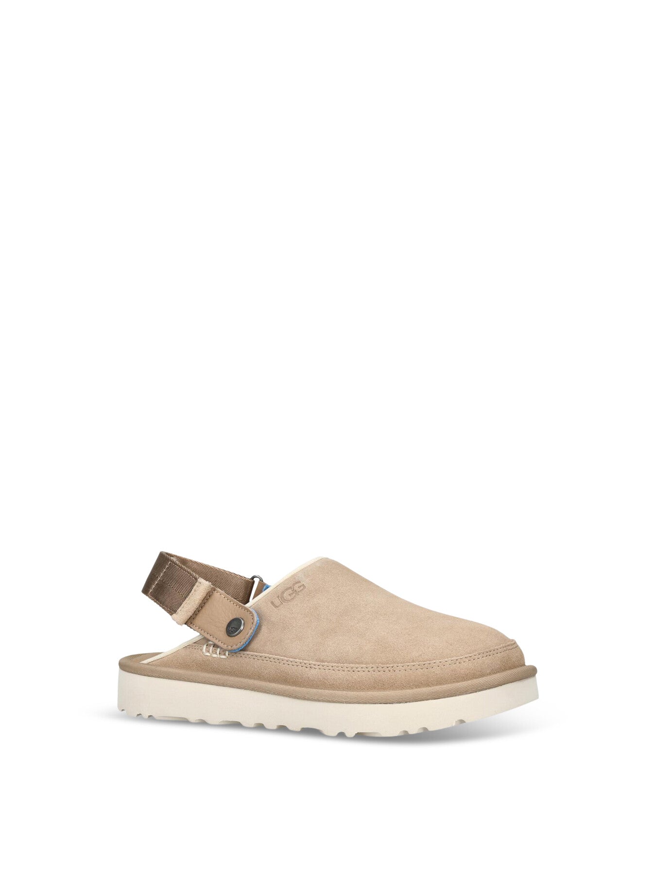 Goldencoast Suede Clog Sandals Beige