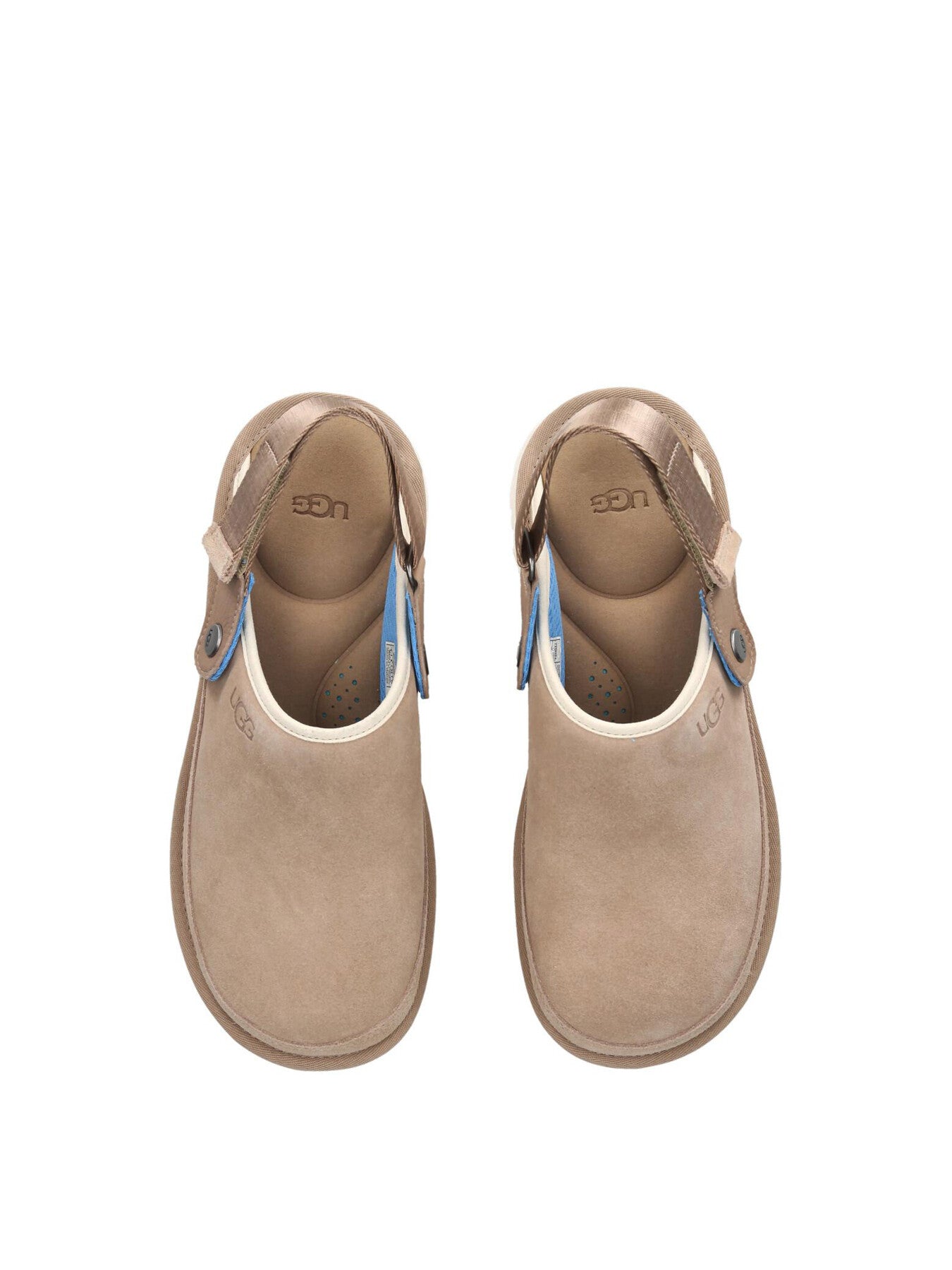 Goldencoast Suede Clog Sandals Beige