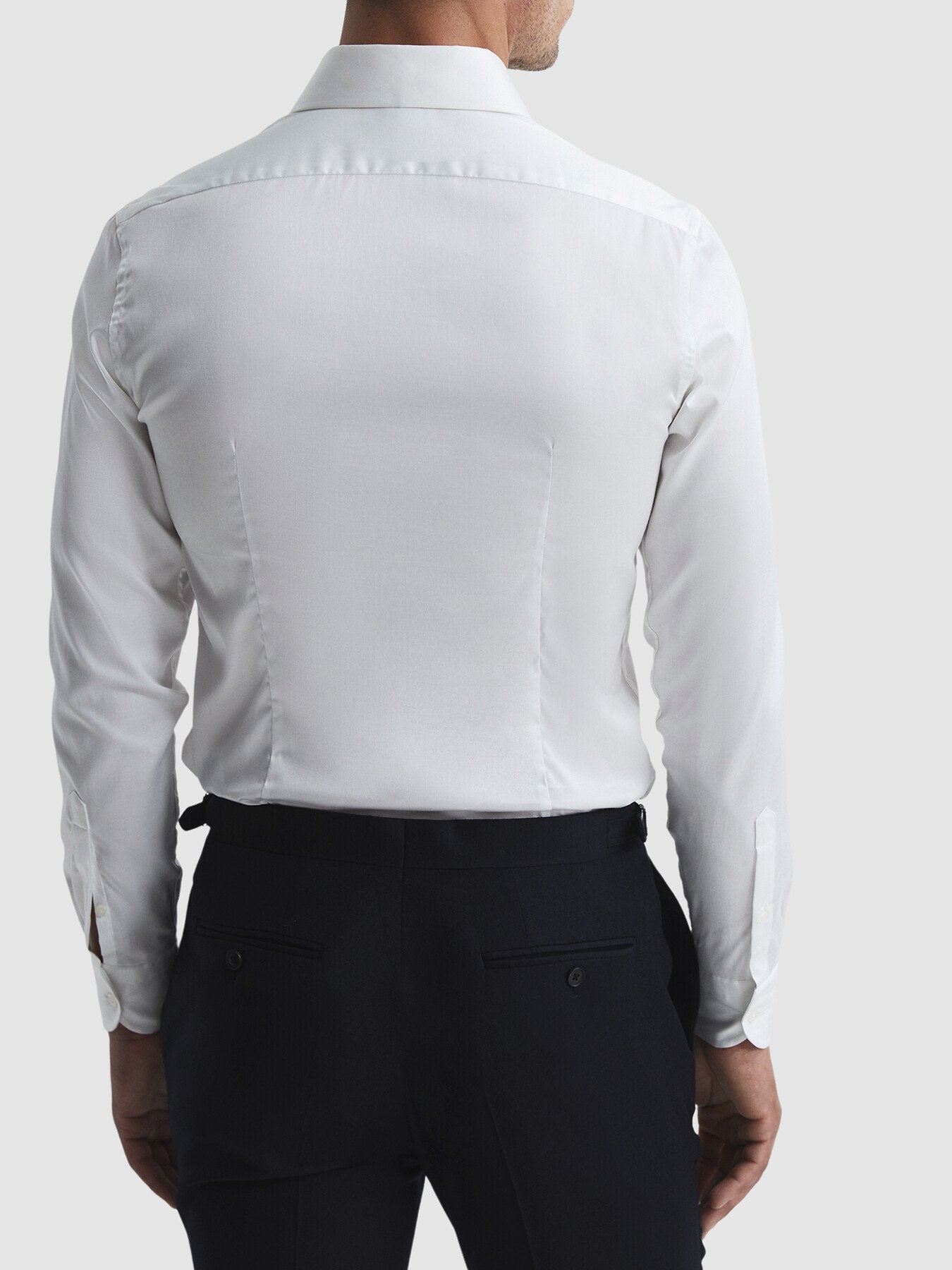 Frontier Cotton Satin Stretch Slim Fit Shirt