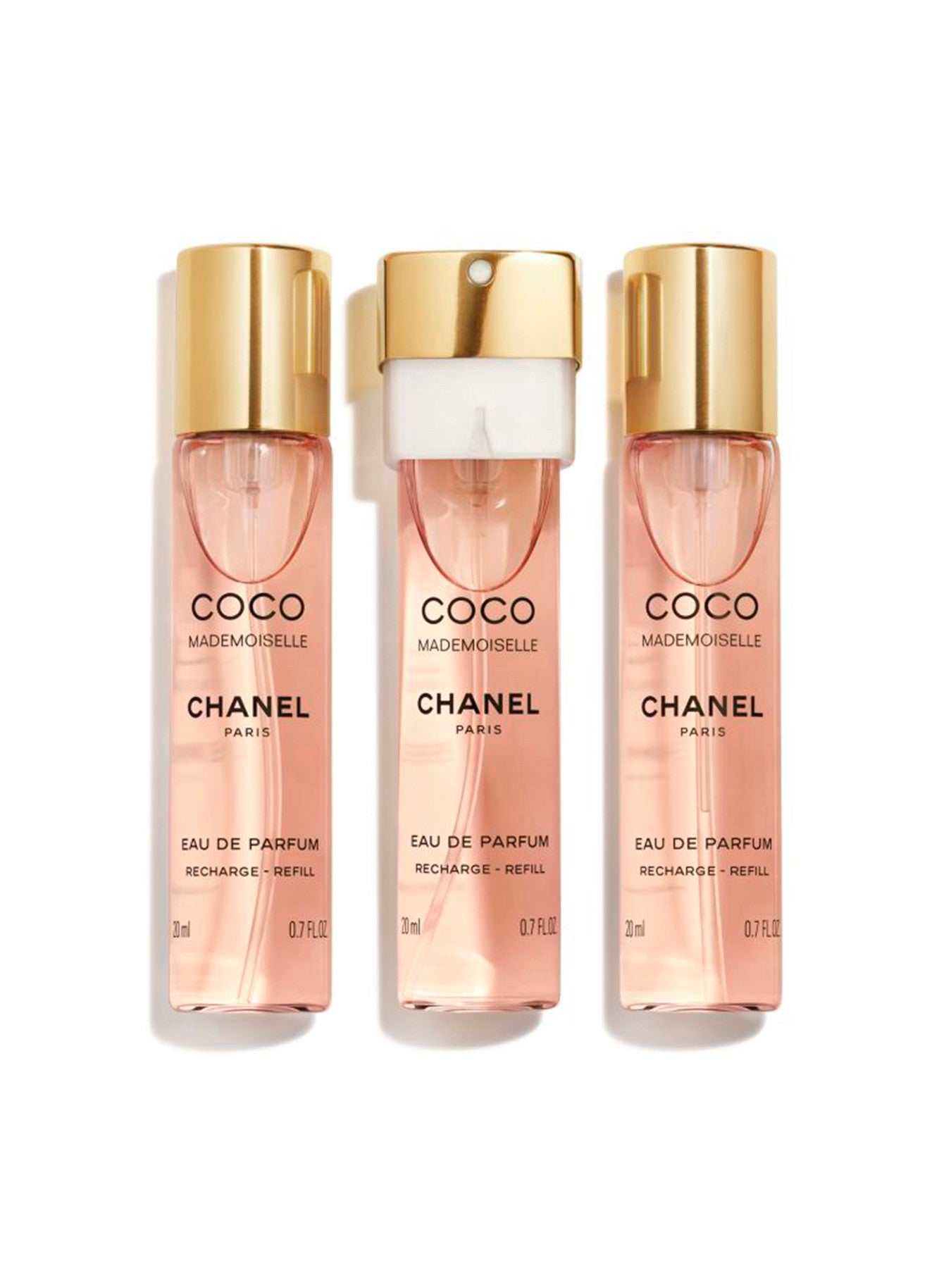CHANEL COCO MADEMOISELLE TWIST AND SPRAY REFILL SET 3X20 ML – EAU DE PARFUM
