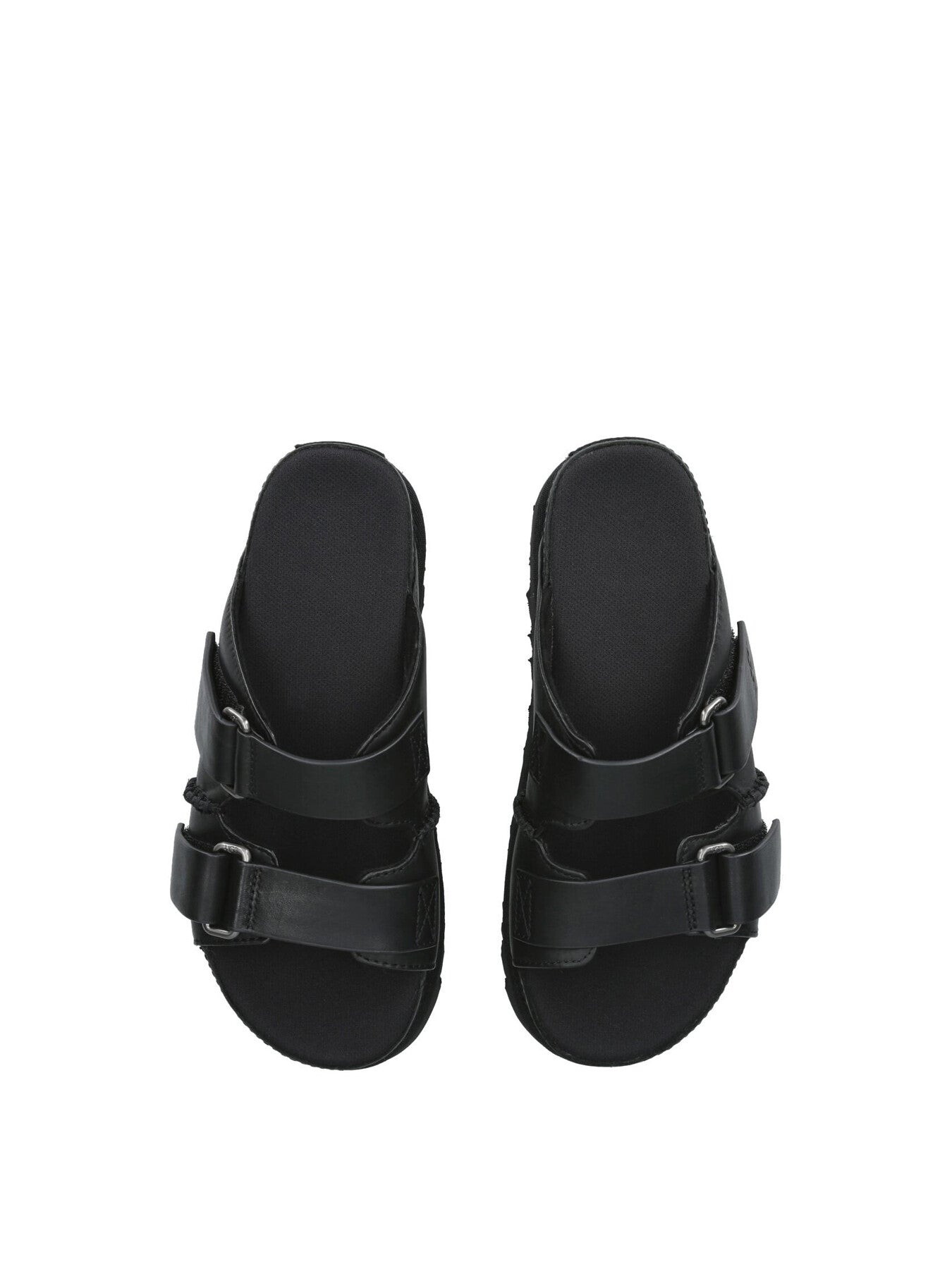 GoldenStar Hi Leather Slides Black