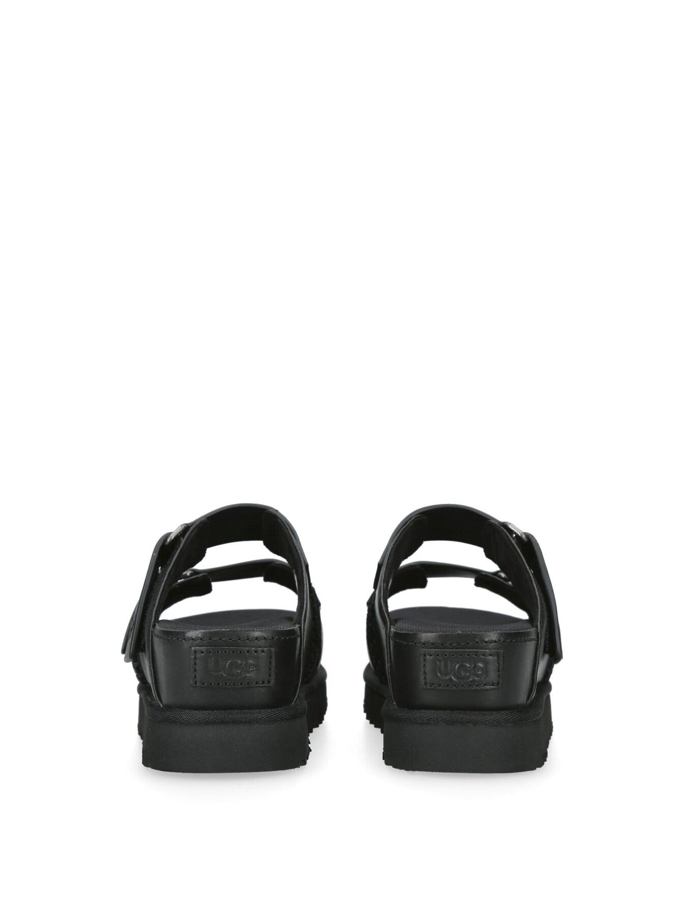 GoldenStar Hi Leather Slides Black