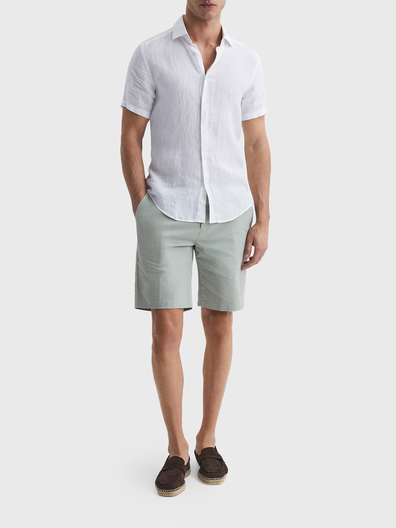 Holiday Slim Fit Linen Shirt