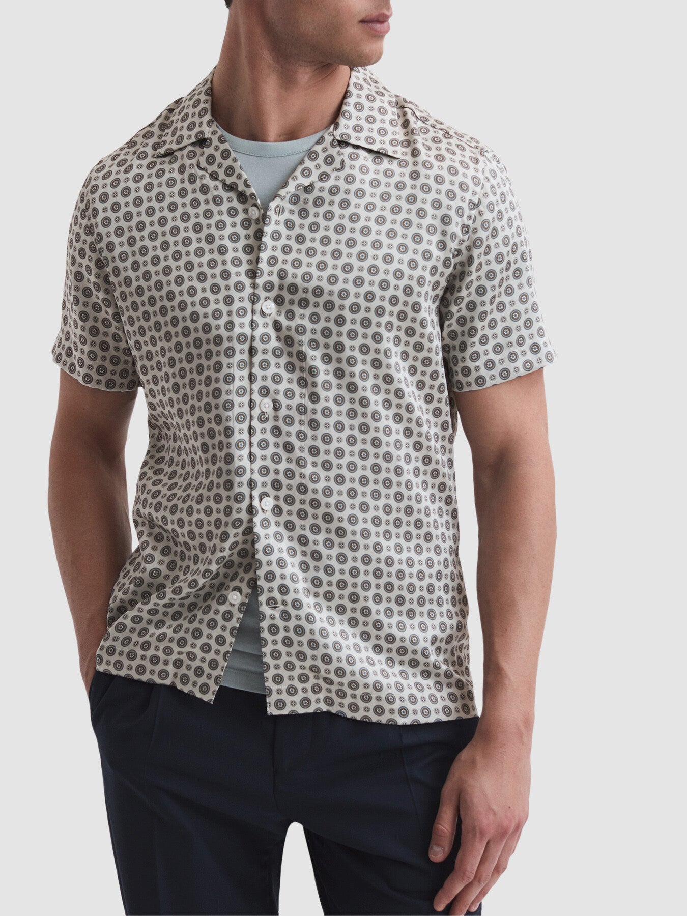 Pedro Printed Cuban Collar Shirt