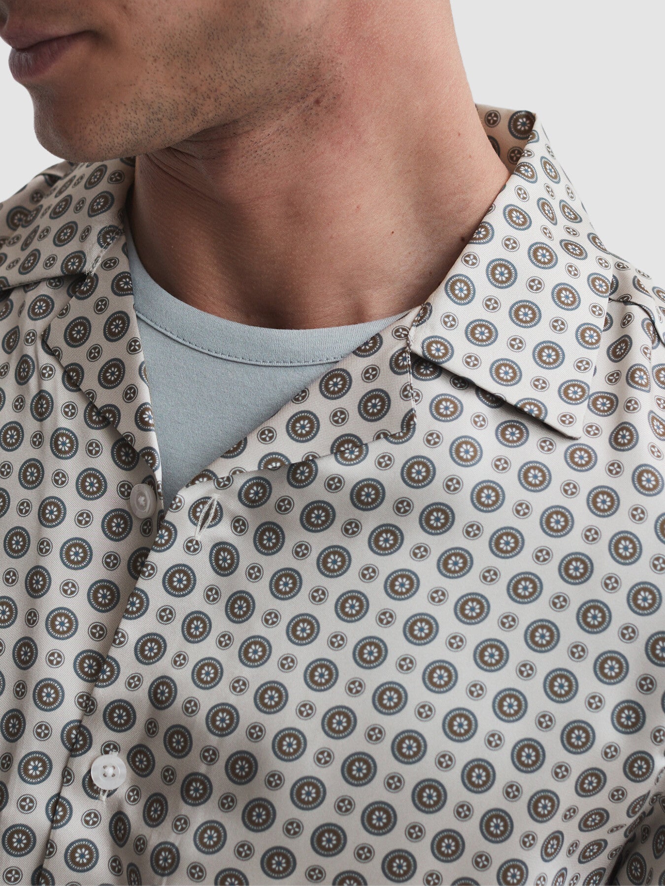 Pedro Printed Cuban Collar Shirt