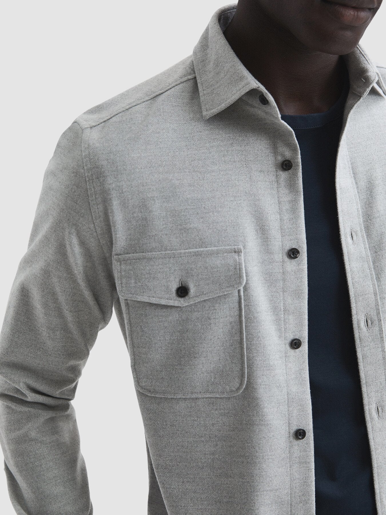 Chaser Button Front Twin Pocket Overshirt