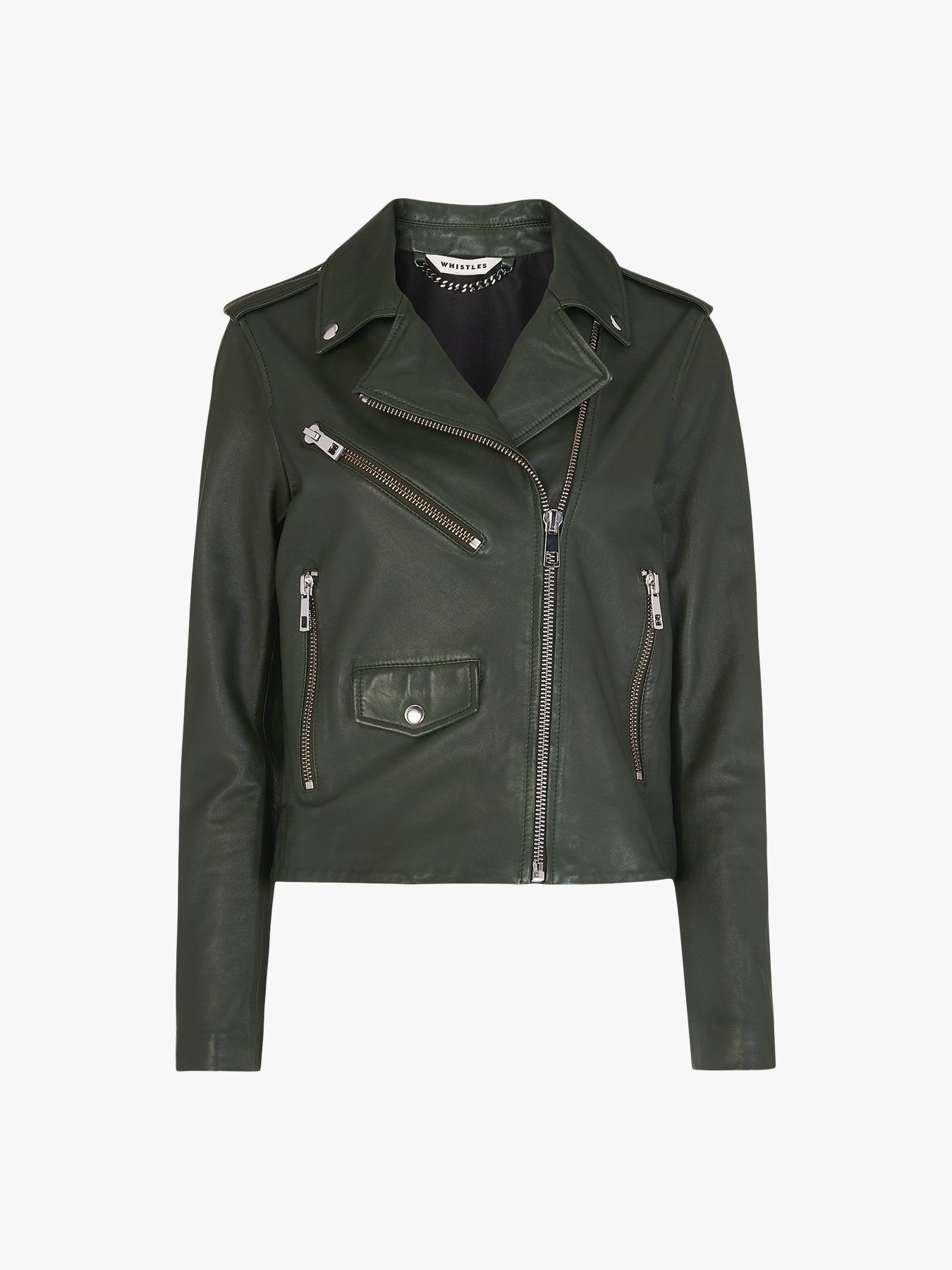 Agnes Pocket Leather Jacket