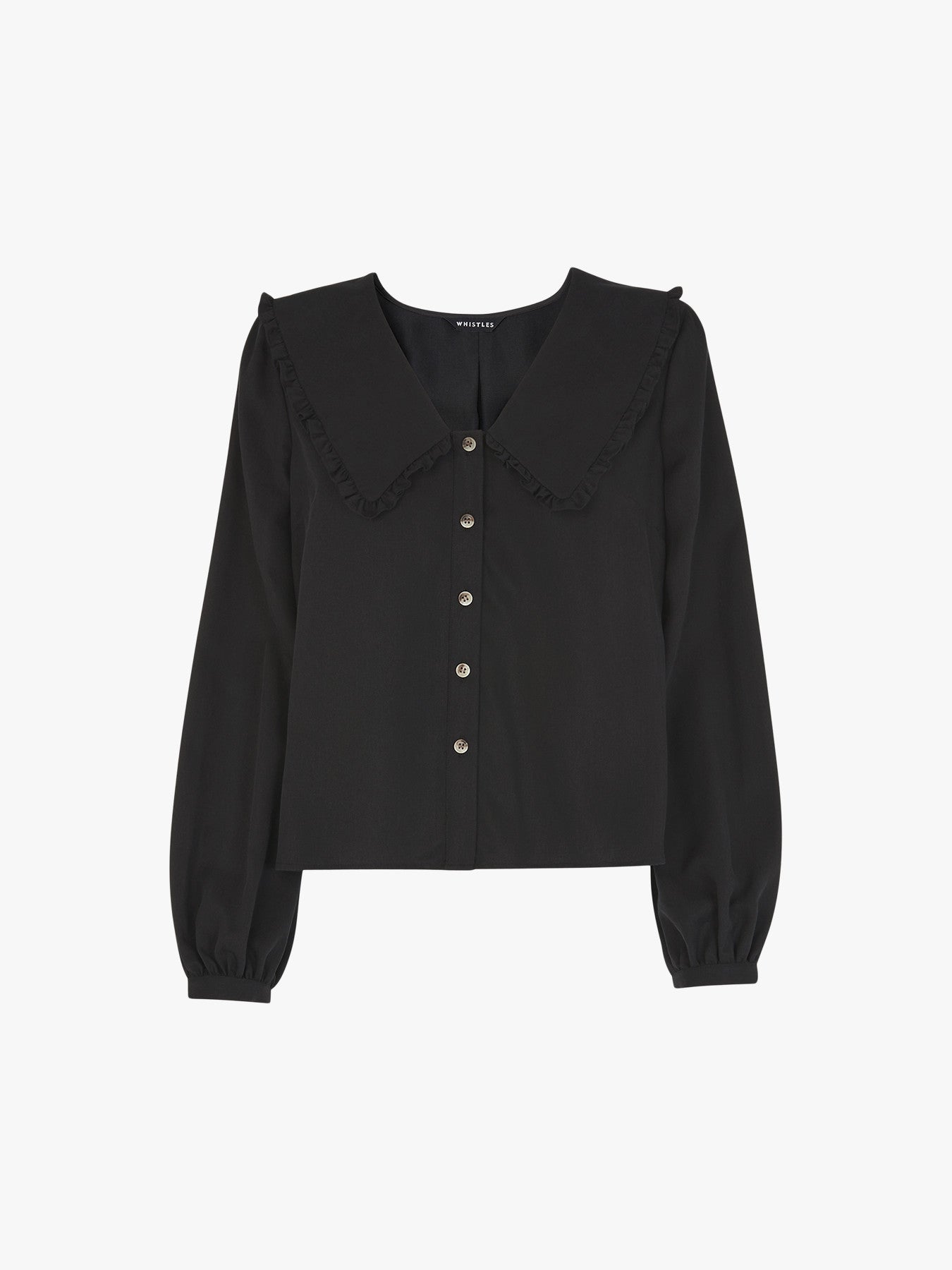 Oversized Collar Detail Top