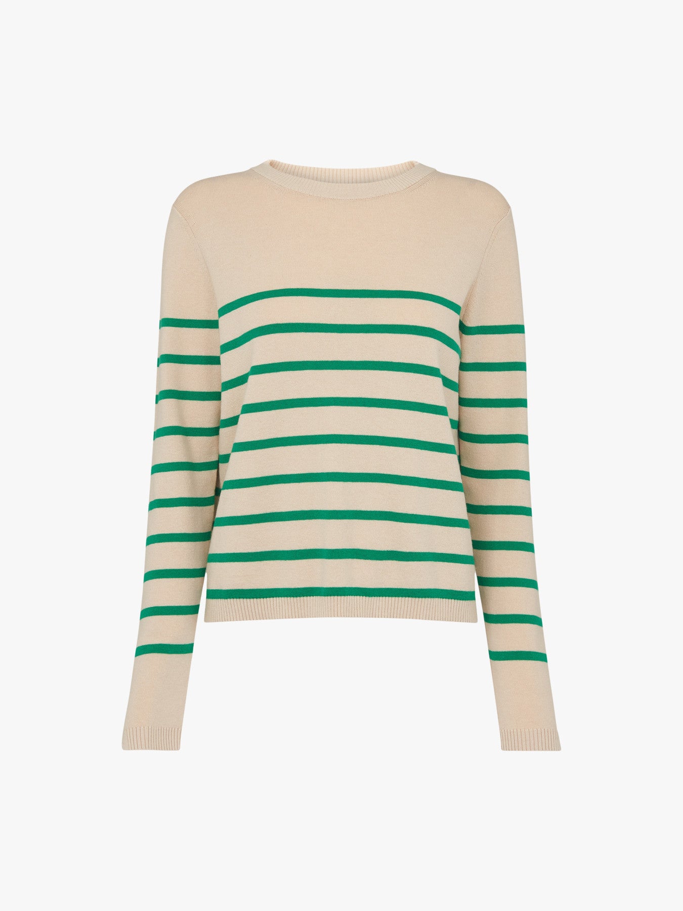 Pinstripe Crew Neck Knit