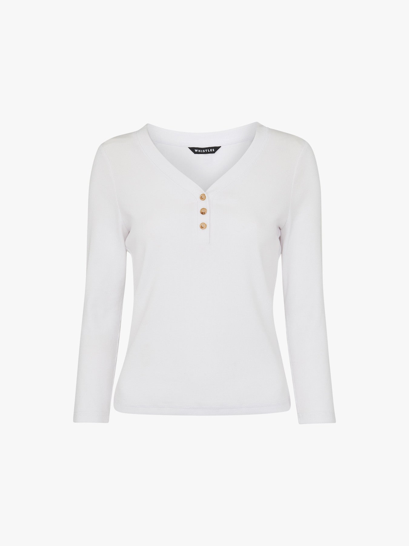 Paiton Ribbed Button Front Top
