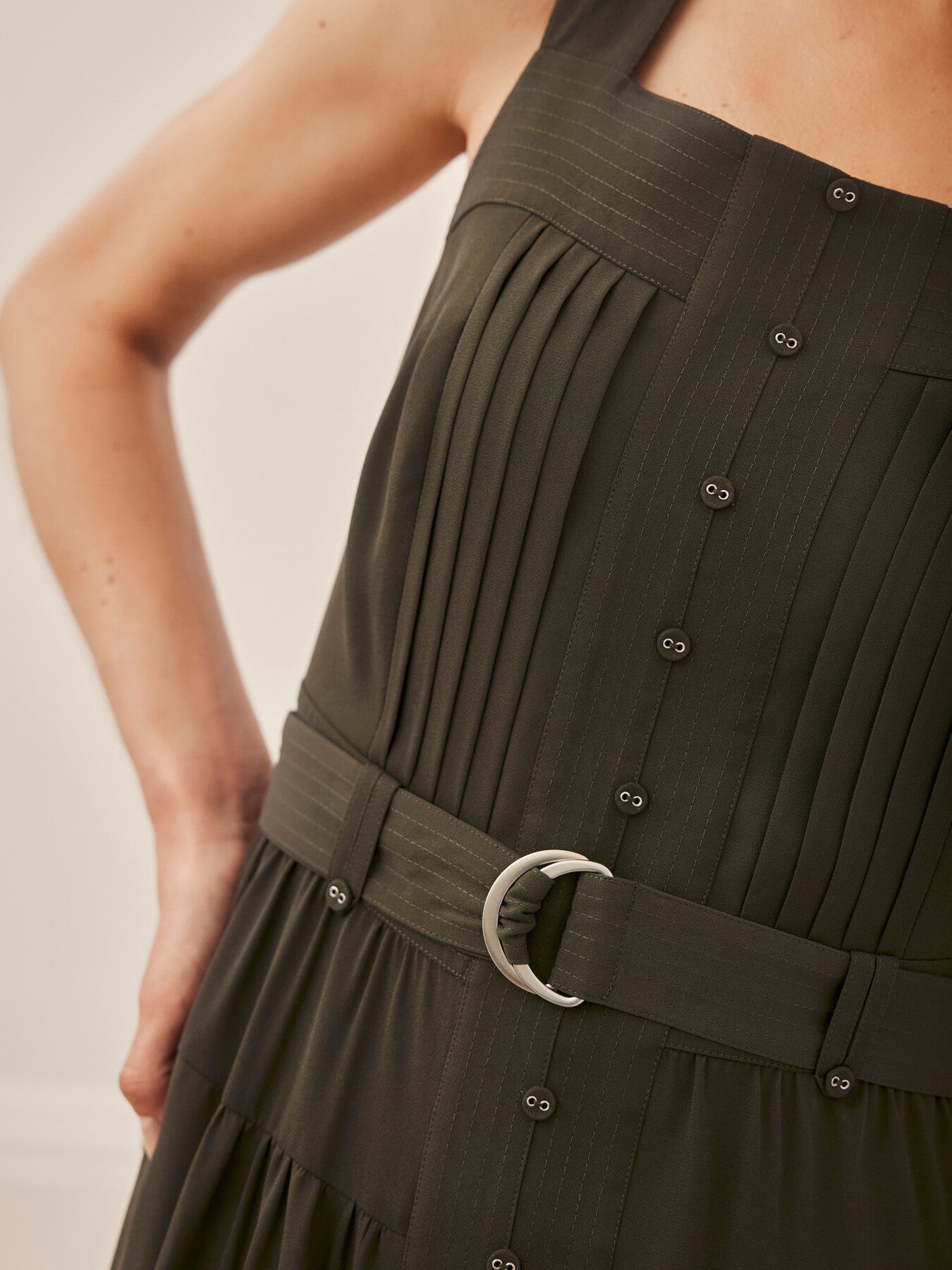 Pinafore Midi Dress