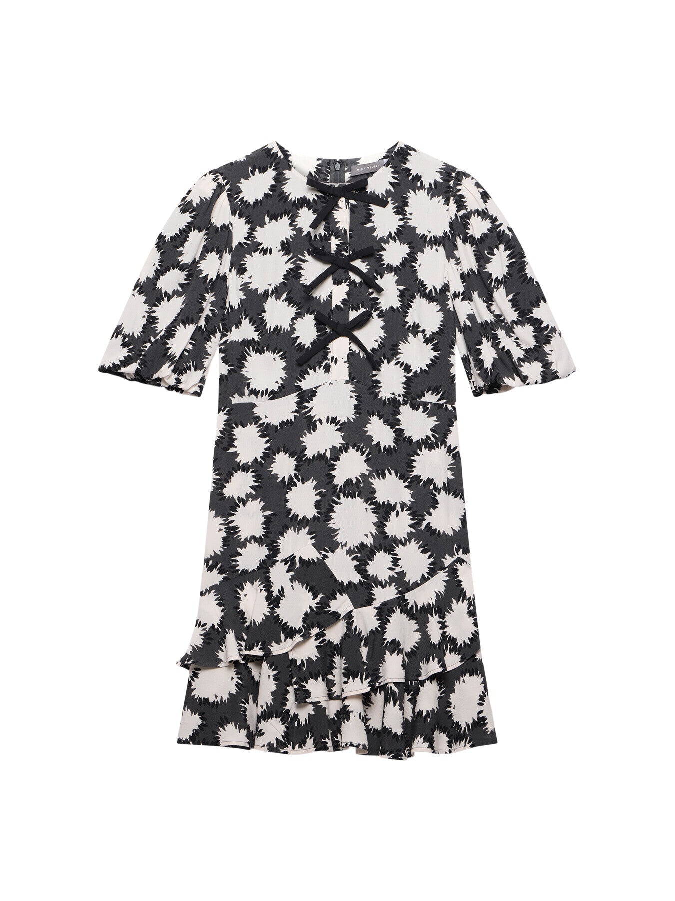 Abstract Print Mini Dress