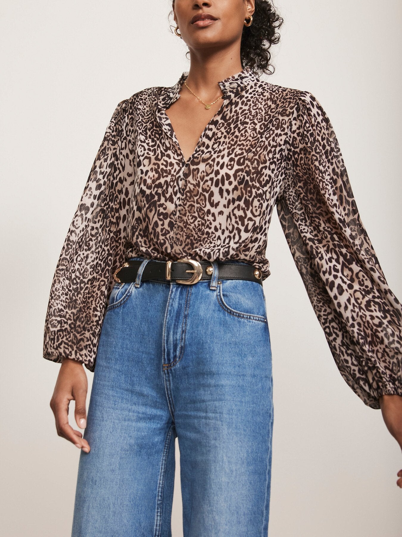 Leopard Print Blouse