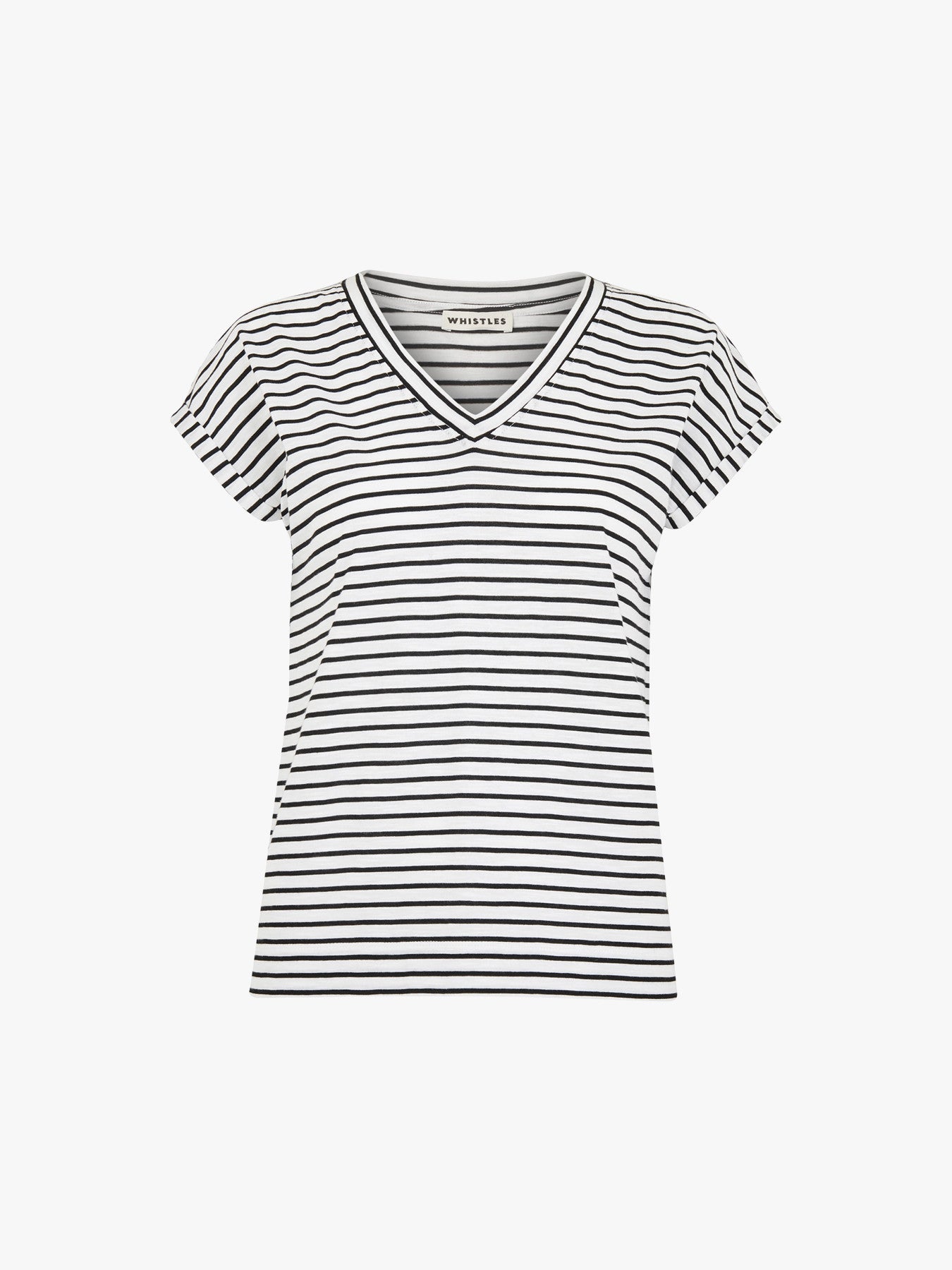 Willa Stripe V Neck Tee