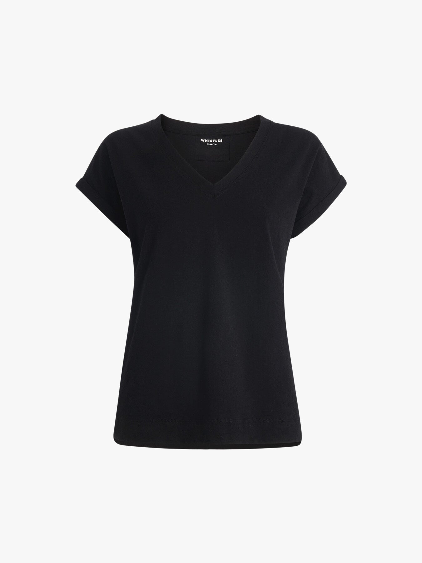 Willa V Neck Cap Sleeve Tee