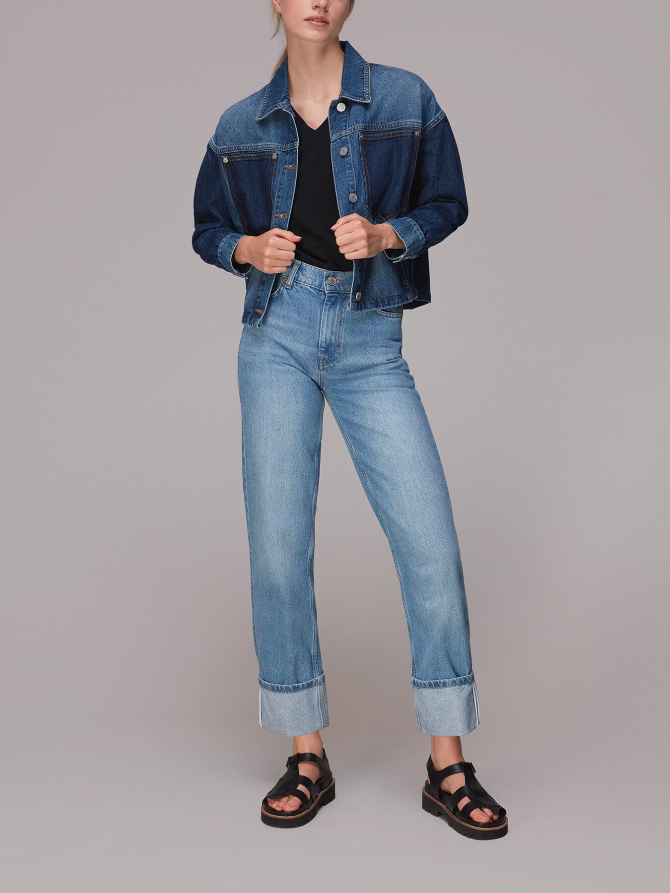 Willa V Neck Cap Sleeve Tee