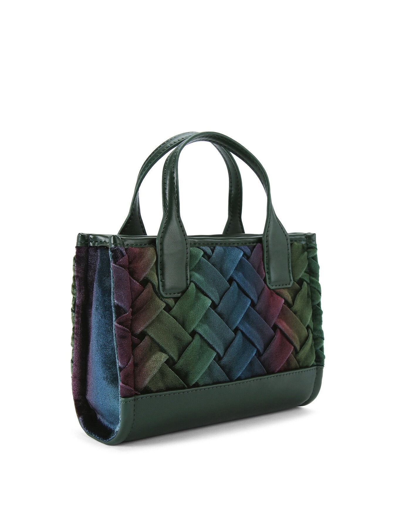 EXTRA SMAL VELVET SQUARE SHOPPER