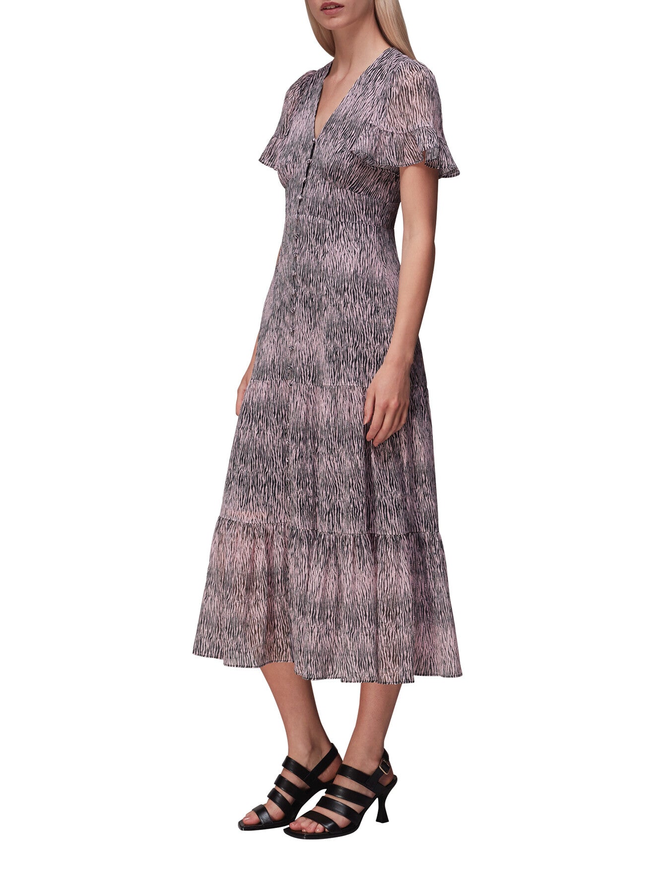 Tiger Dobby Midi Dress