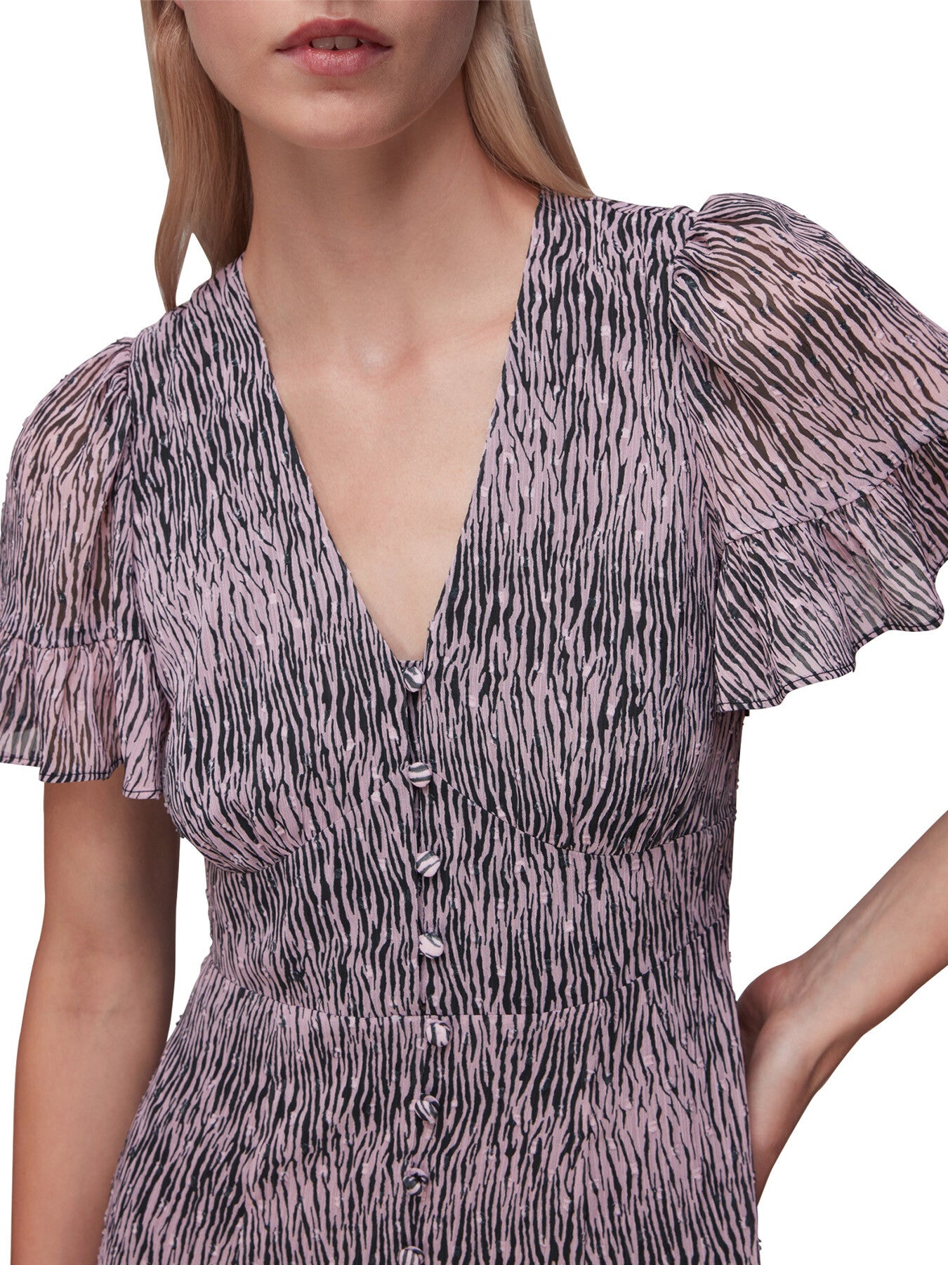 Tiger Dobby Midi Dress