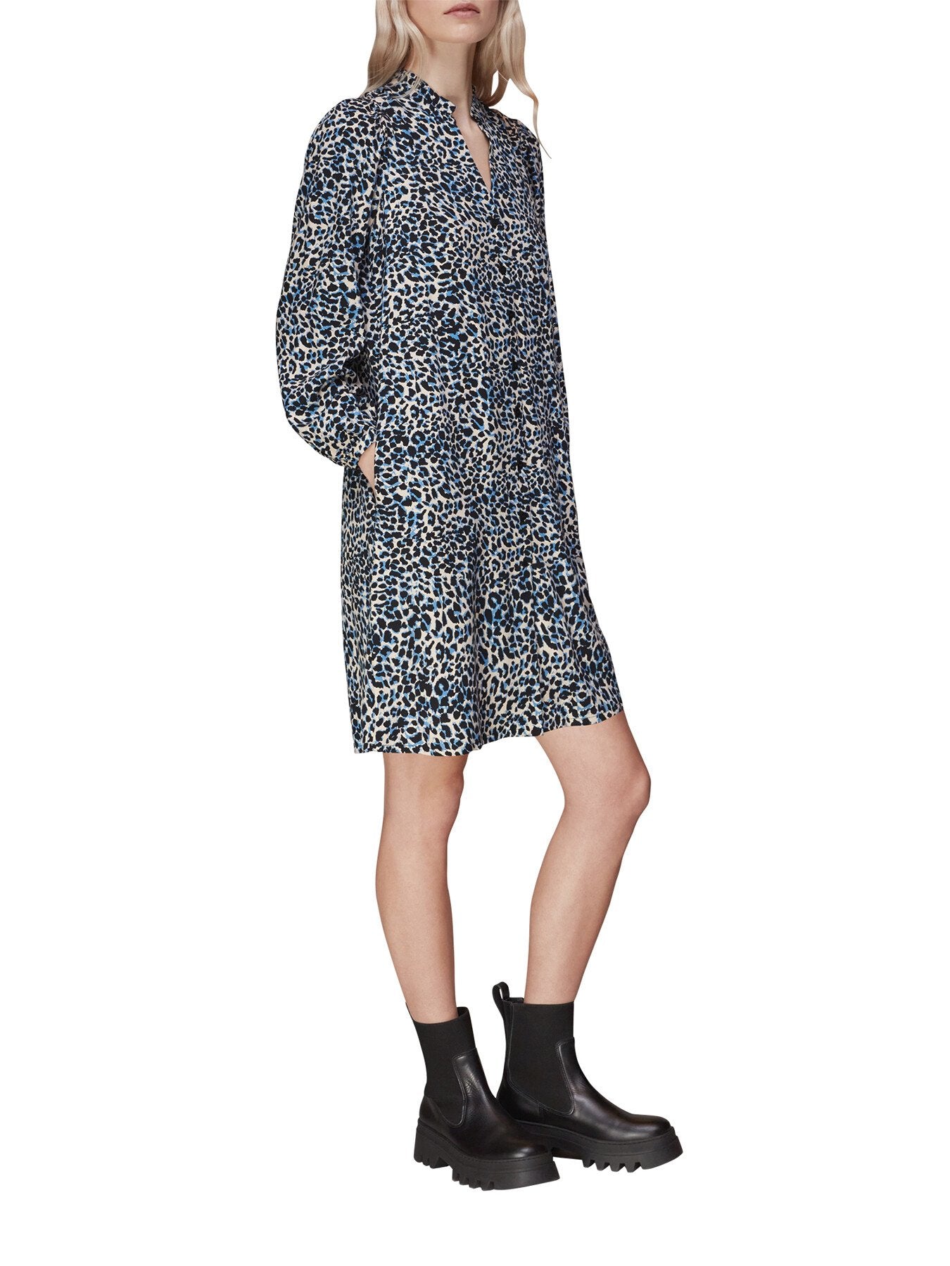 Katie Abstract Cheetah Dress