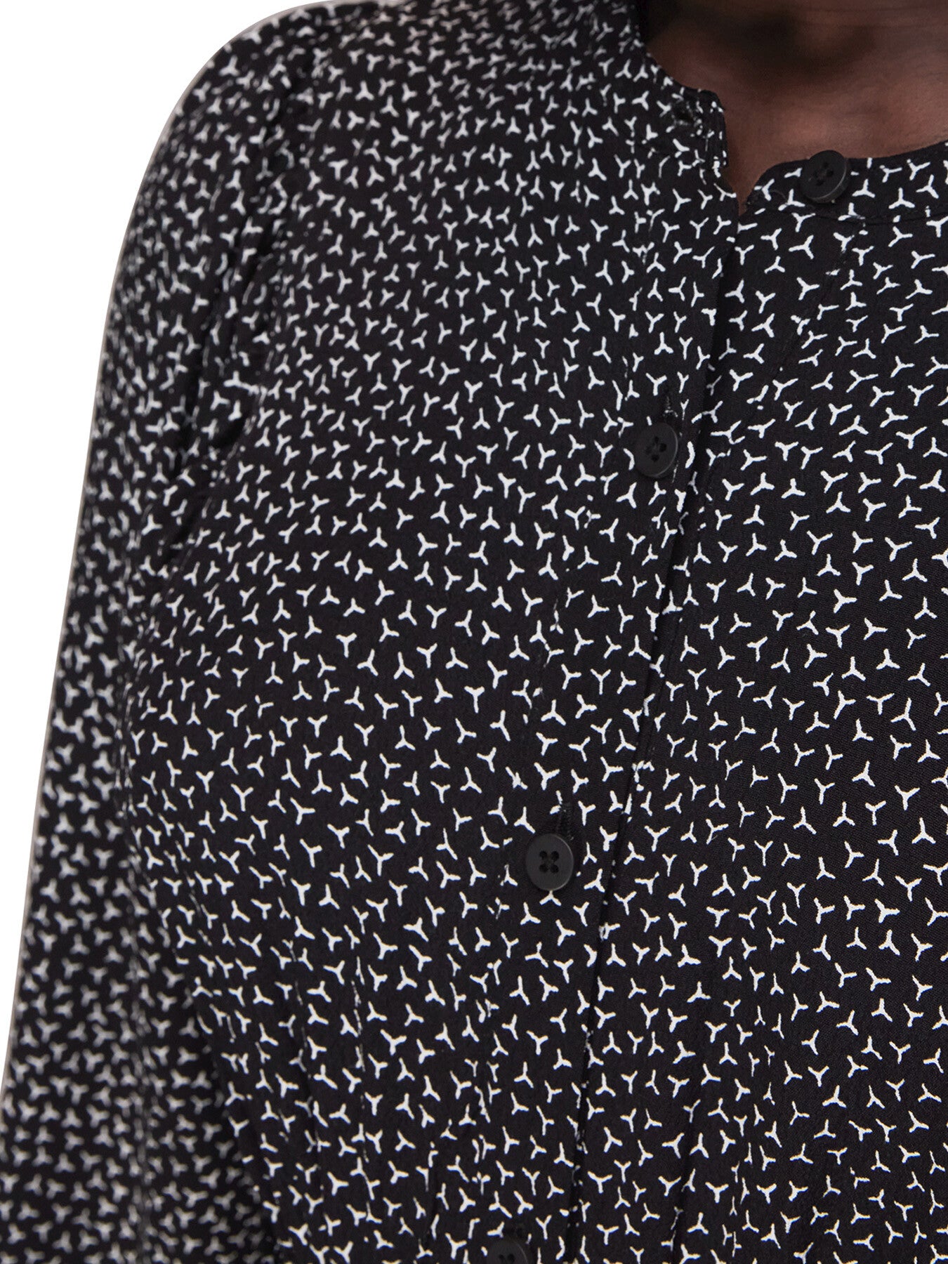 Scattered Y Print Midi Dress