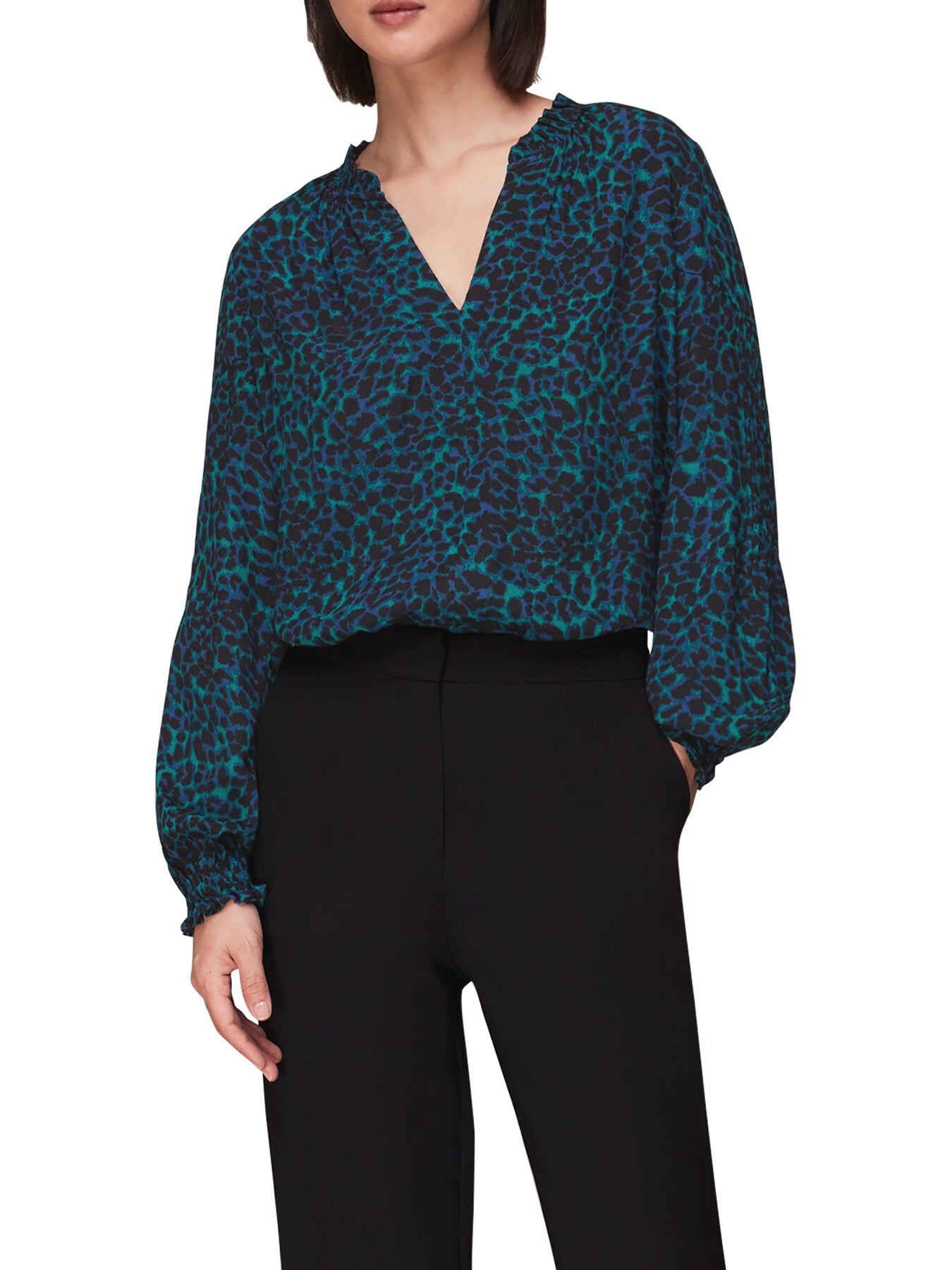 Forest Leopard Carlotta Blouse