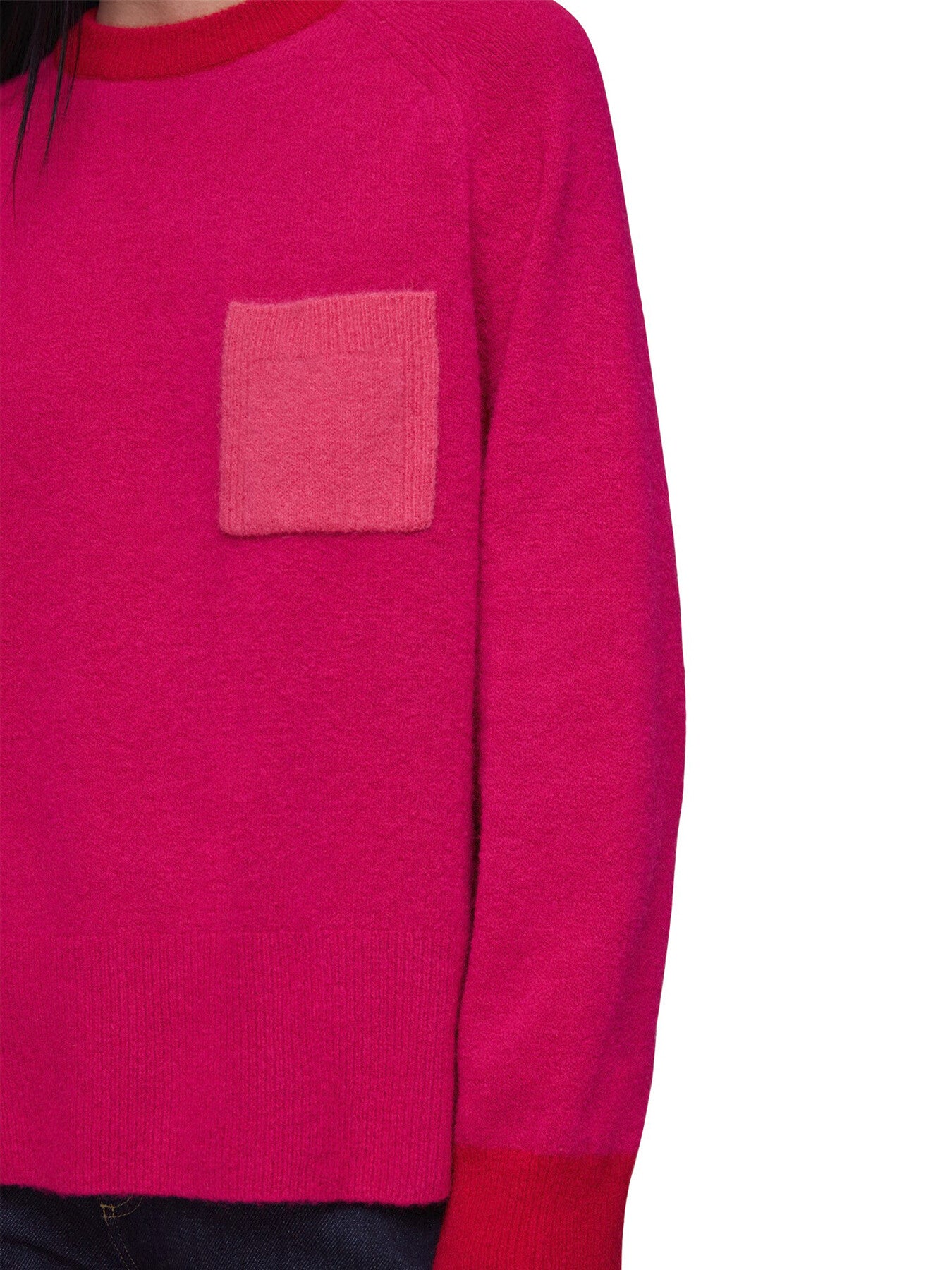 Colour Block Pocket Sweater