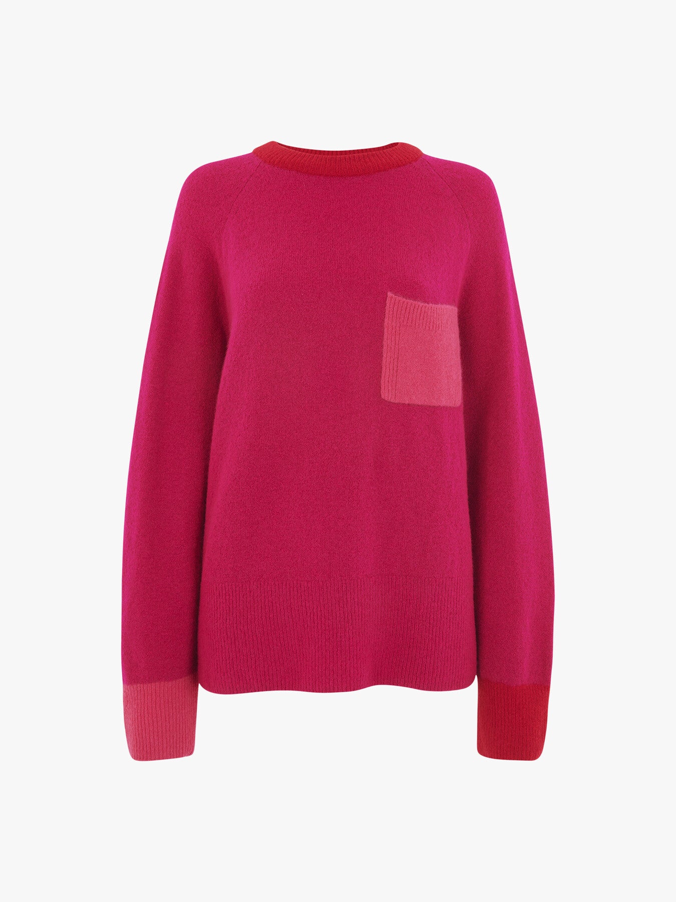 Colour Block Pocket Sweater