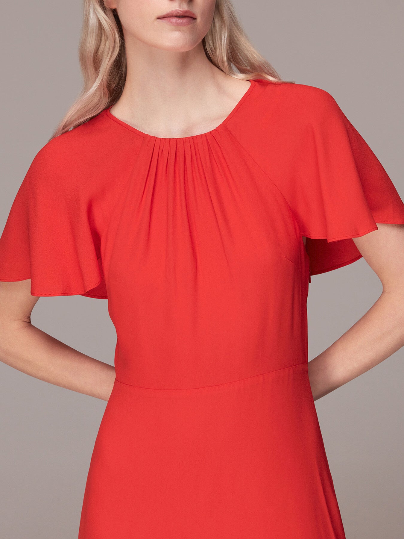 Annabelle Cape Sleeve Dress