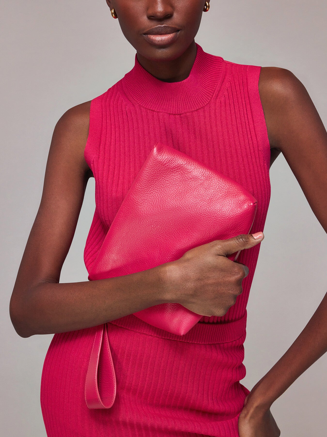 Avah Zip Top Clutch