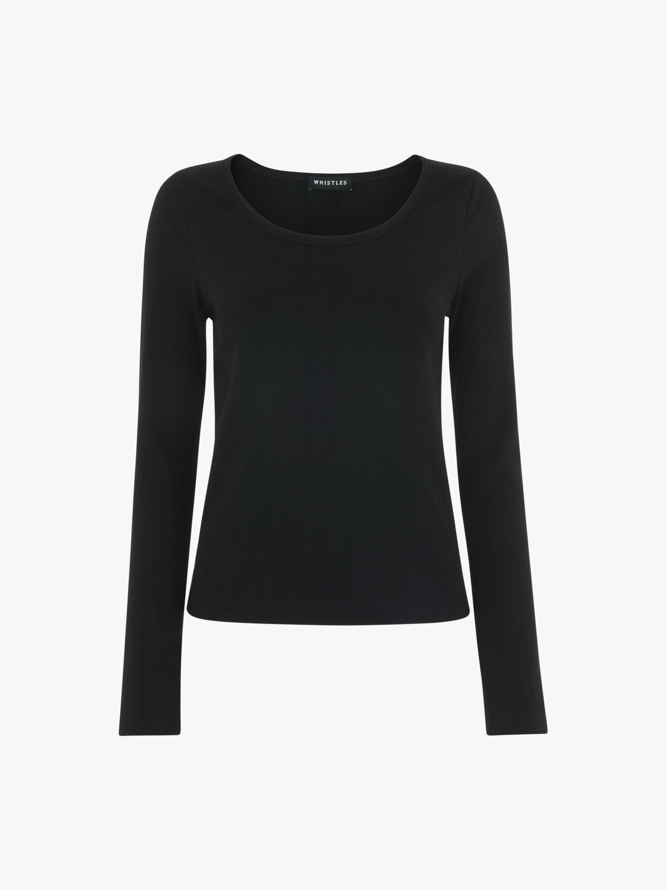 Ribbed Scoop Neck Top